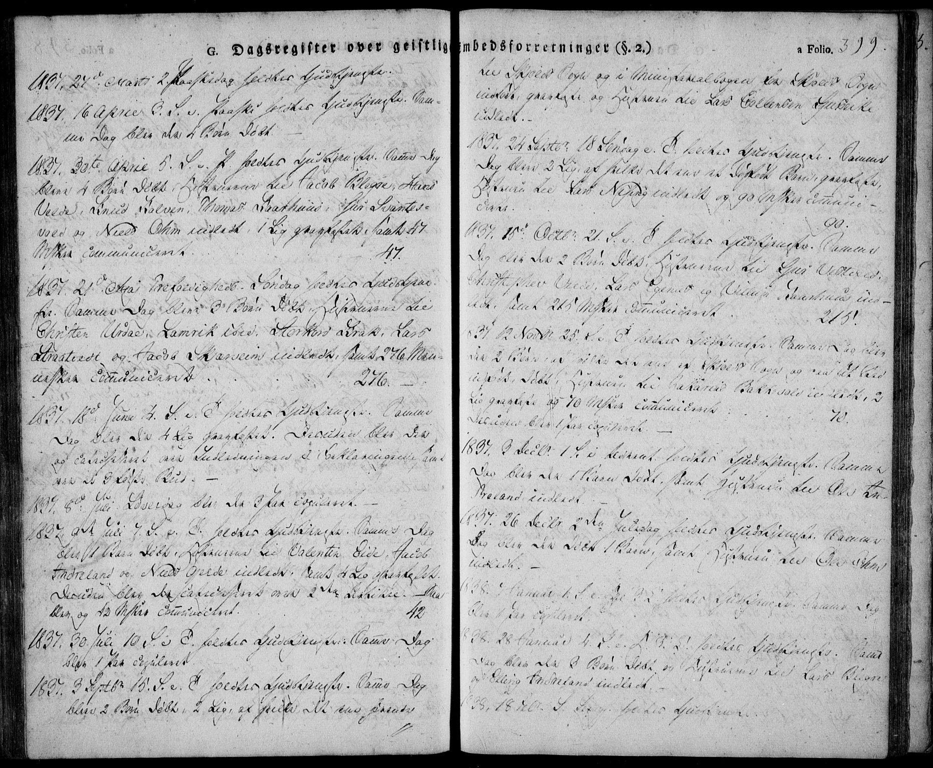 Skjold sokneprestkontor, AV/SAST-A-101847/H/Ha/Haa/L0005: Parish register (official) no. A 5, 1830-1856, p. 399