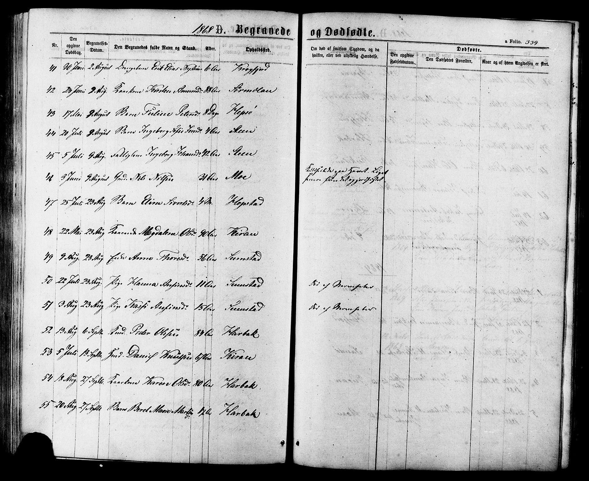 Ministerialprotokoller, klokkerbøker og fødselsregistre - Sør-Trøndelag, AV/SAT-A-1456/657/L0706: Parish register (official) no. 657A07, 1867-1878, p. 339