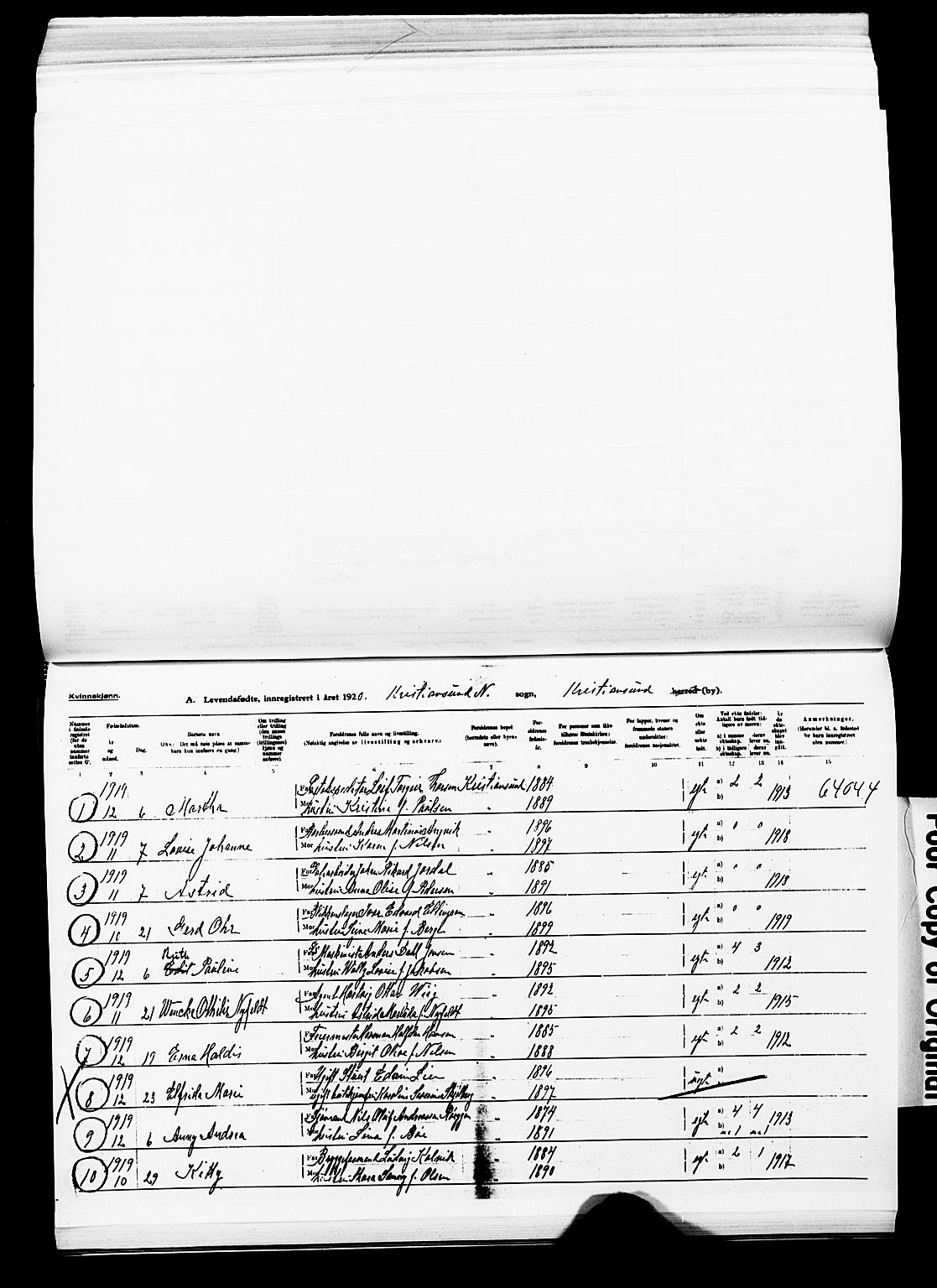 Ministerialprotokoller, klokkerbøker og fødselsregistre - Møre og Romsdal, SAT/A-1454/572/L0861: Parish register (official) no. 572D05, 1913-1920