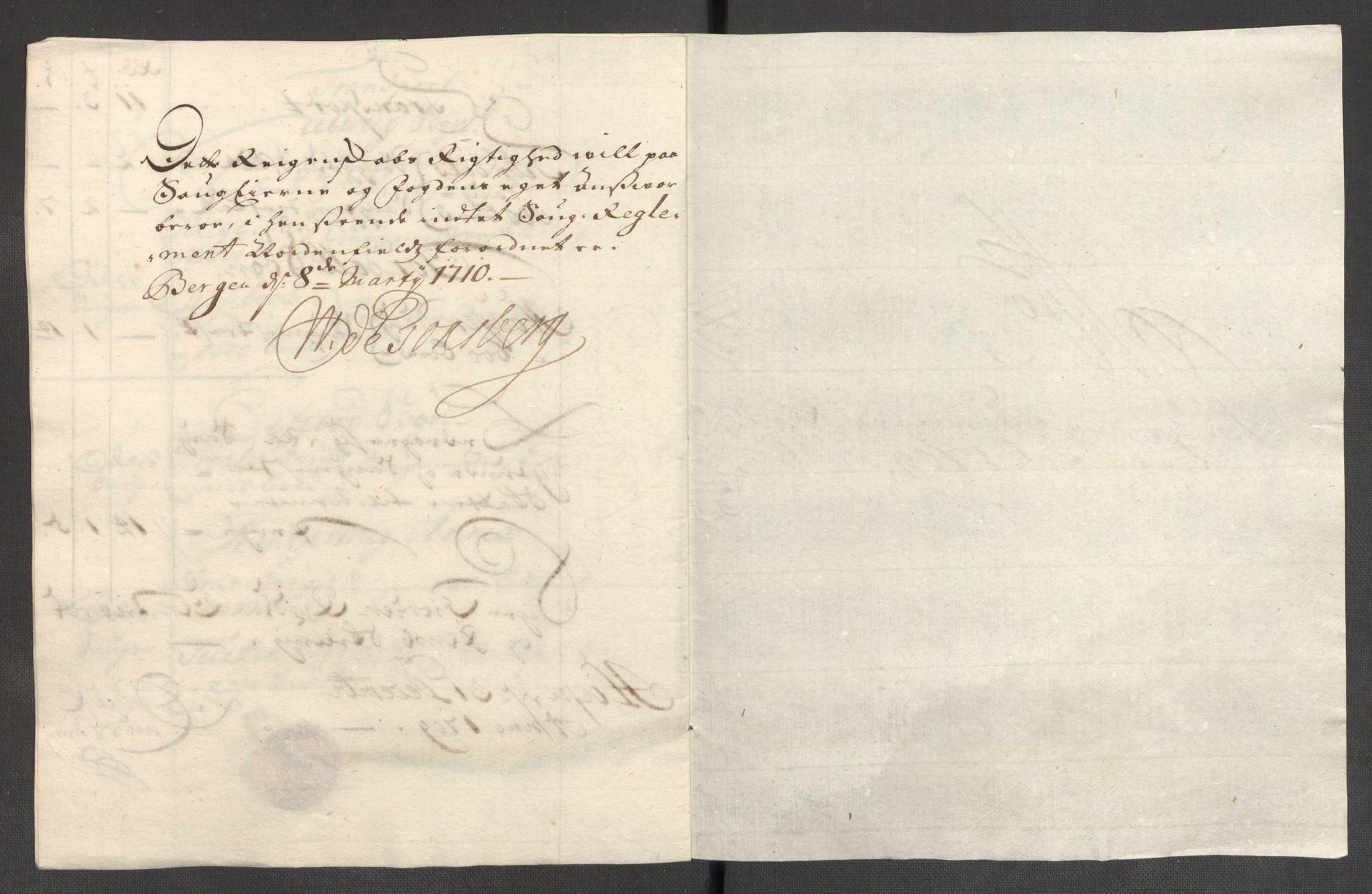 Rentekammeret inntil 1814, Reviderte regnskaper, Fogderegnskap, AV/RA-EA-4092/R48/L2986: Fogderegnskap Sunnhordland og Hardanger, 1709-1710, p. 206