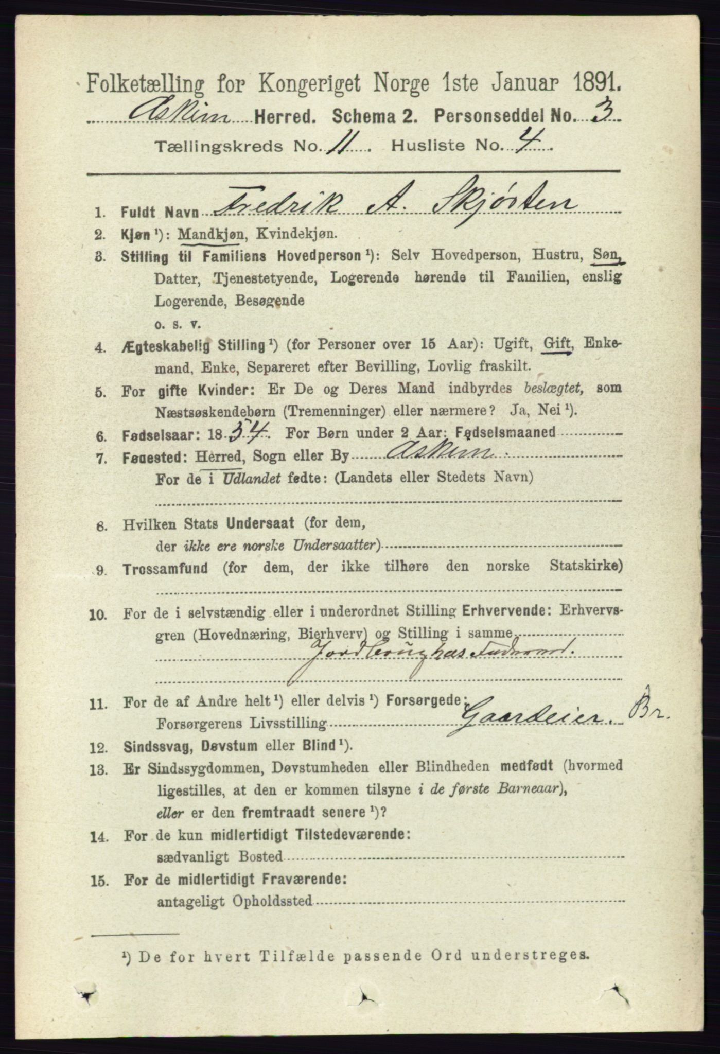 RA, 1891 census for 0124 Askim, 1891, p. 1766