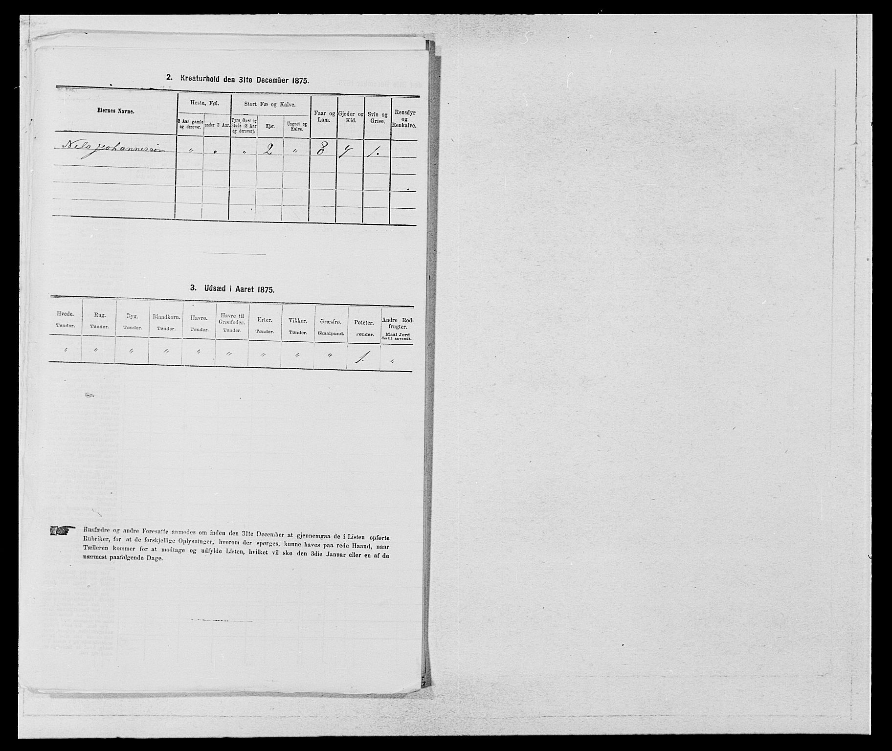 SAB, 1875 census for 1233P Ulvik, 1875, p. 1455