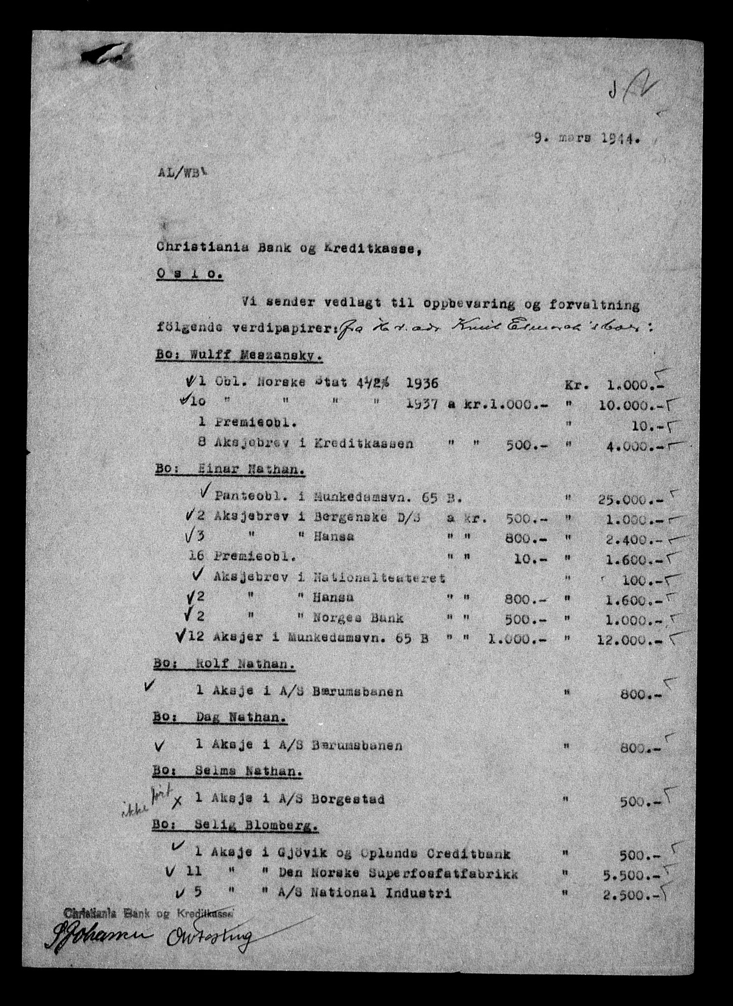 Justisdepartementet, Tilbakeføringskontoret for inndratte formuer, AV/RA-S-1564/H/Hc/Hcc/L0964: --, 1945-1947, p. 776