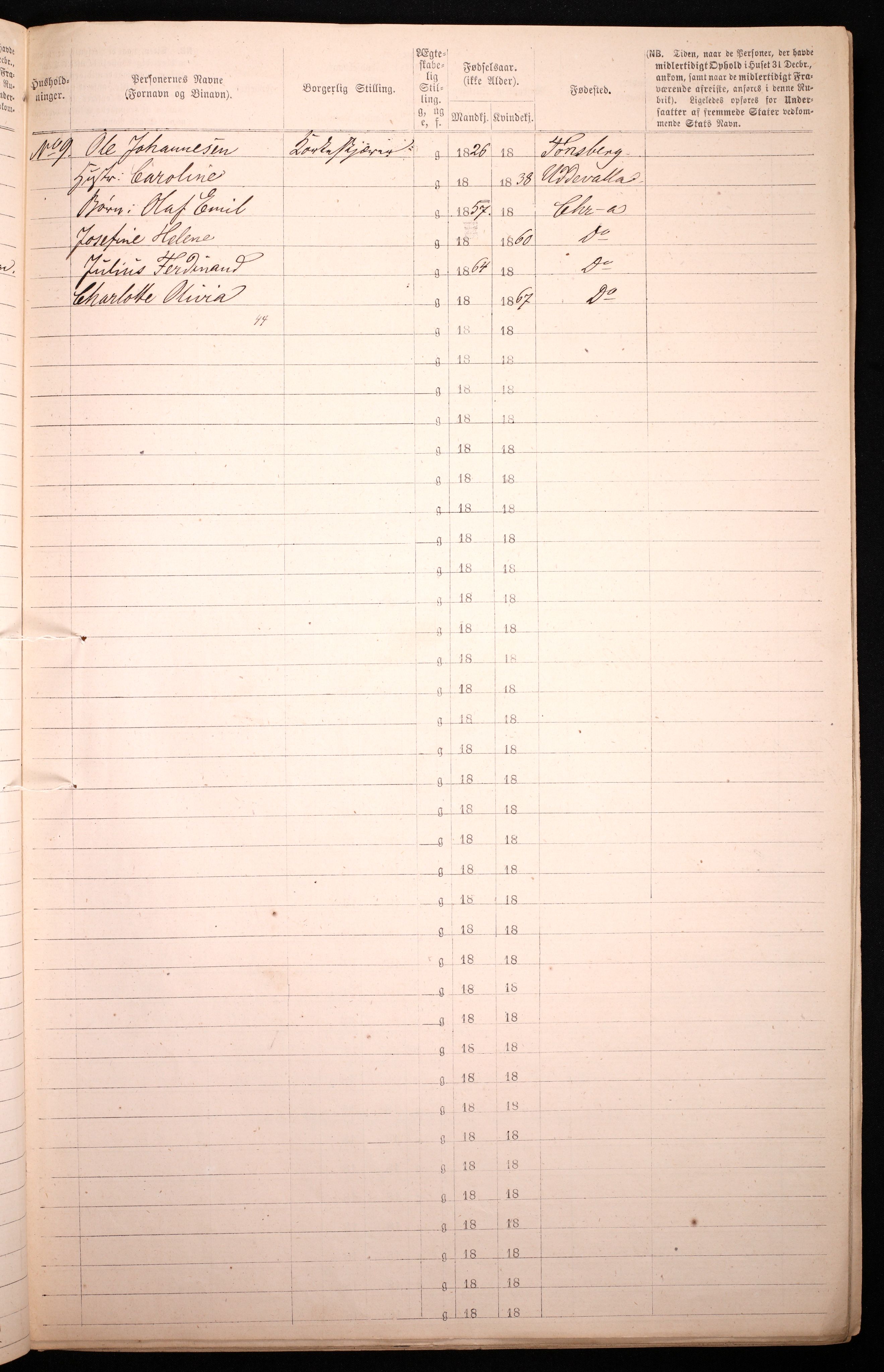 RA, 1870 census for 0301 Kristiania, 1870, p. 278