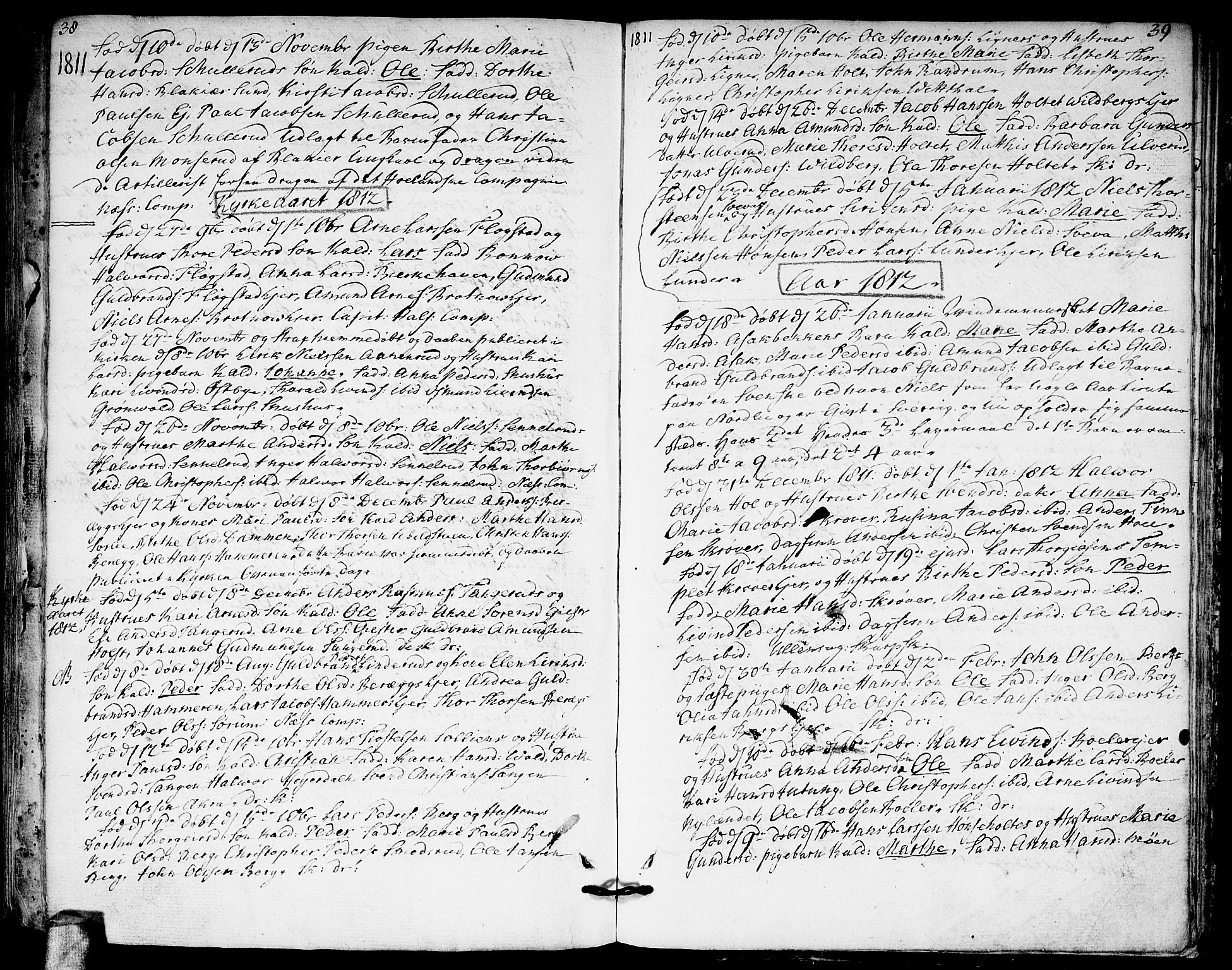 Sørum prestekontor Kirkebøker, AV/SAO-A-10303/F/Fa/L0002: Parish register (official) no. I 2, 1759-1814, p. 38-39