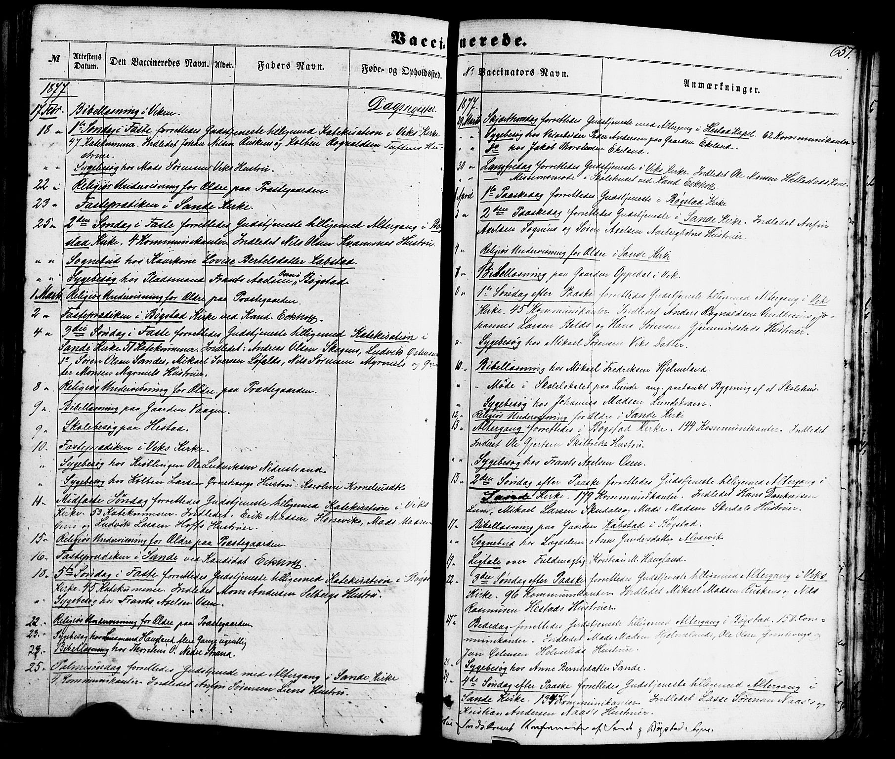Gaular sokneprestembete, SAB/A-80001/H/Haa: Parish register (official) no. A 5, 1860-1881, p. 657
