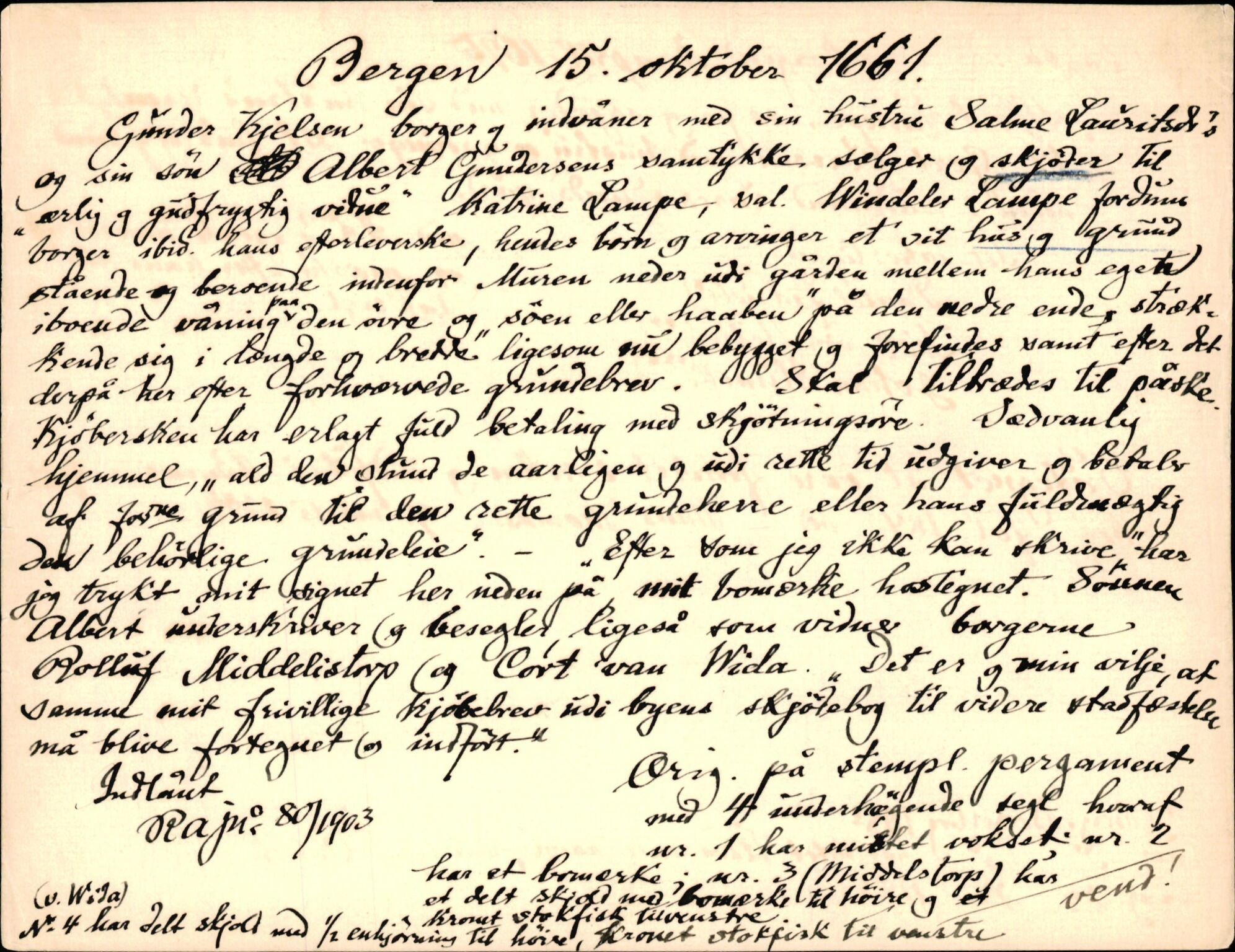 Riksarkivets diplomsamling, AV/RA-EA-5965/F35/F35d/L0005: Innlånte diplomer, seddelregister, 1661-1690, p. 19