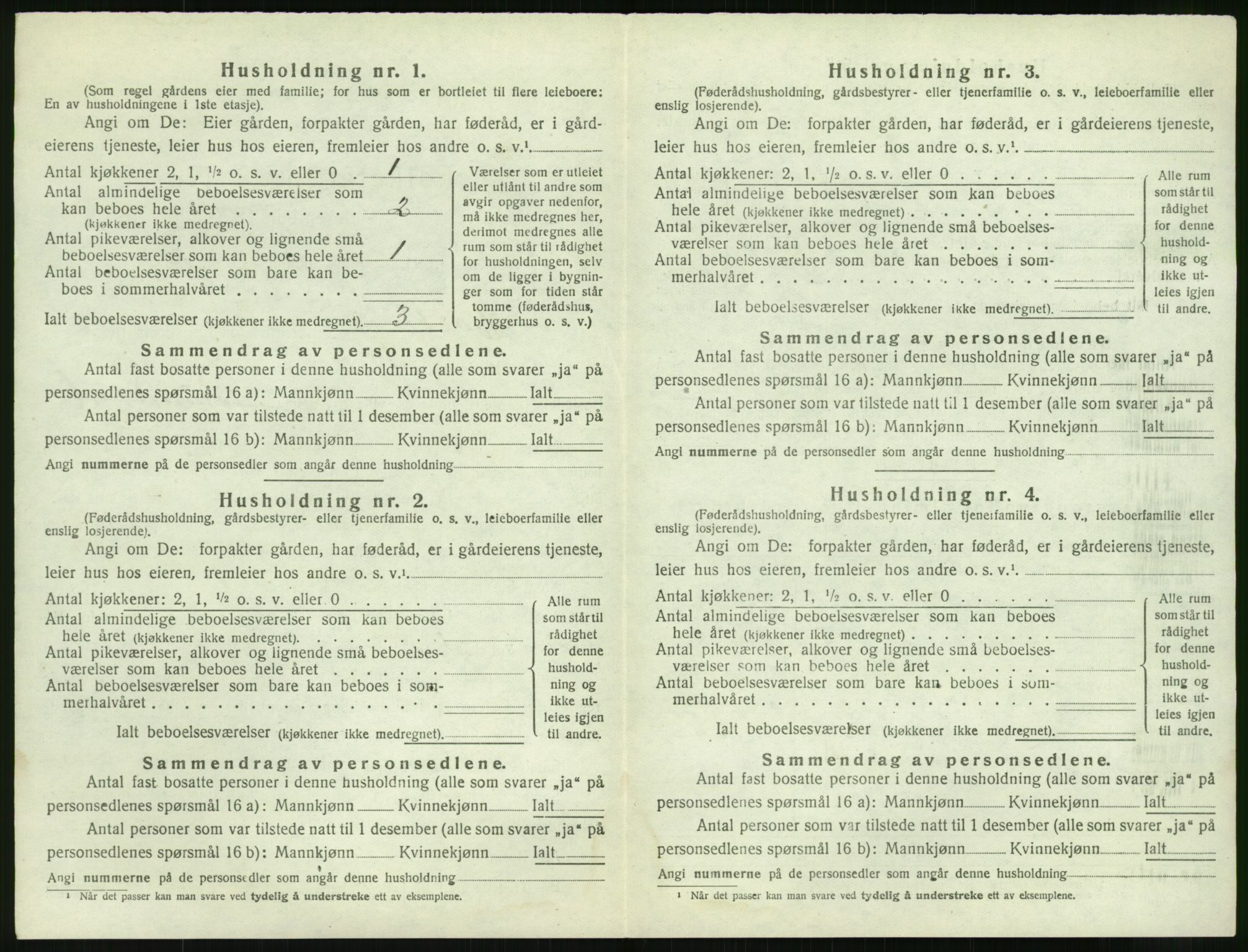 SAK, 1920 census for Holt, 1920, p. 165