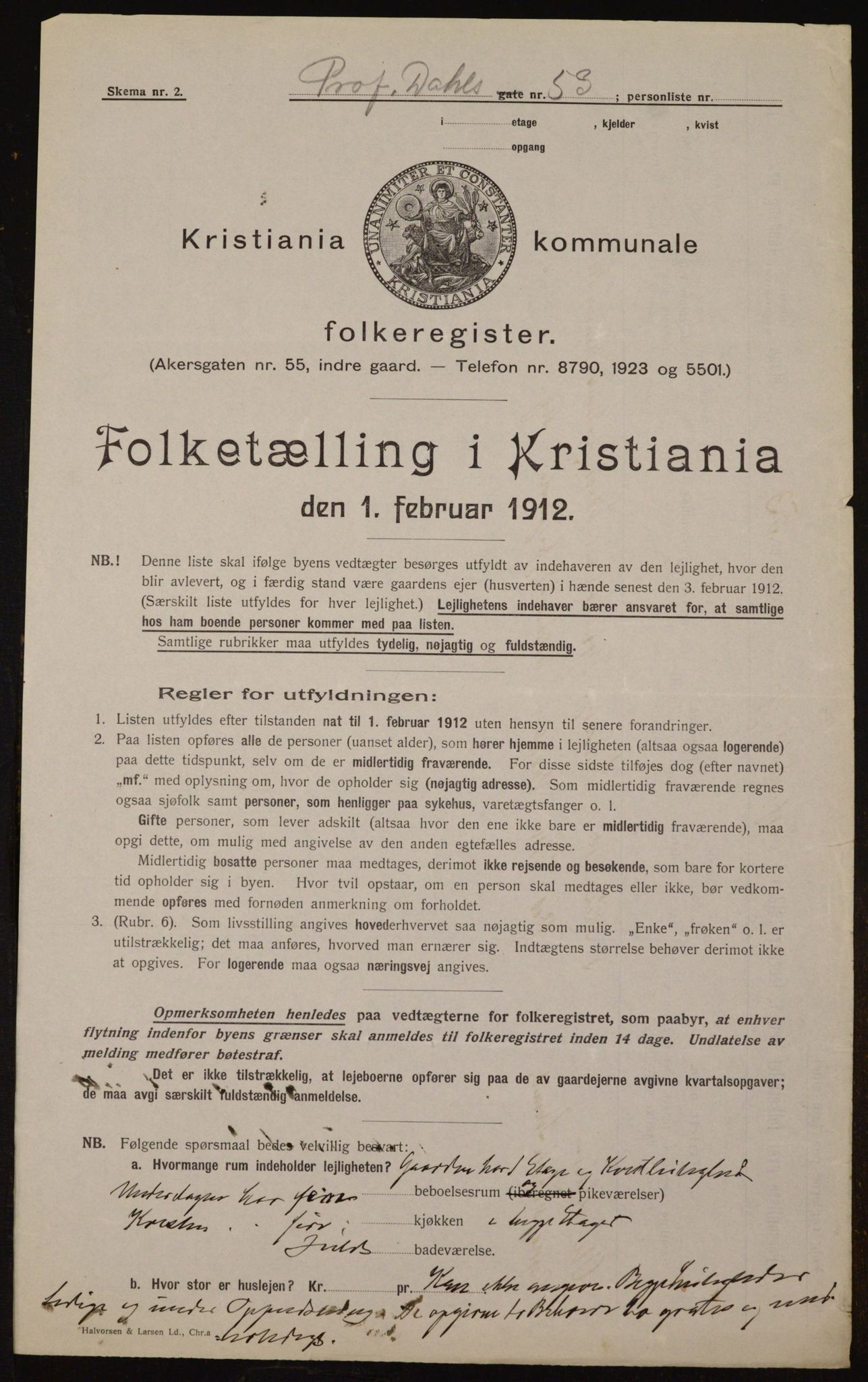 OBA, Municipal Census 1912 for Kristiania, 1912, p. 82070