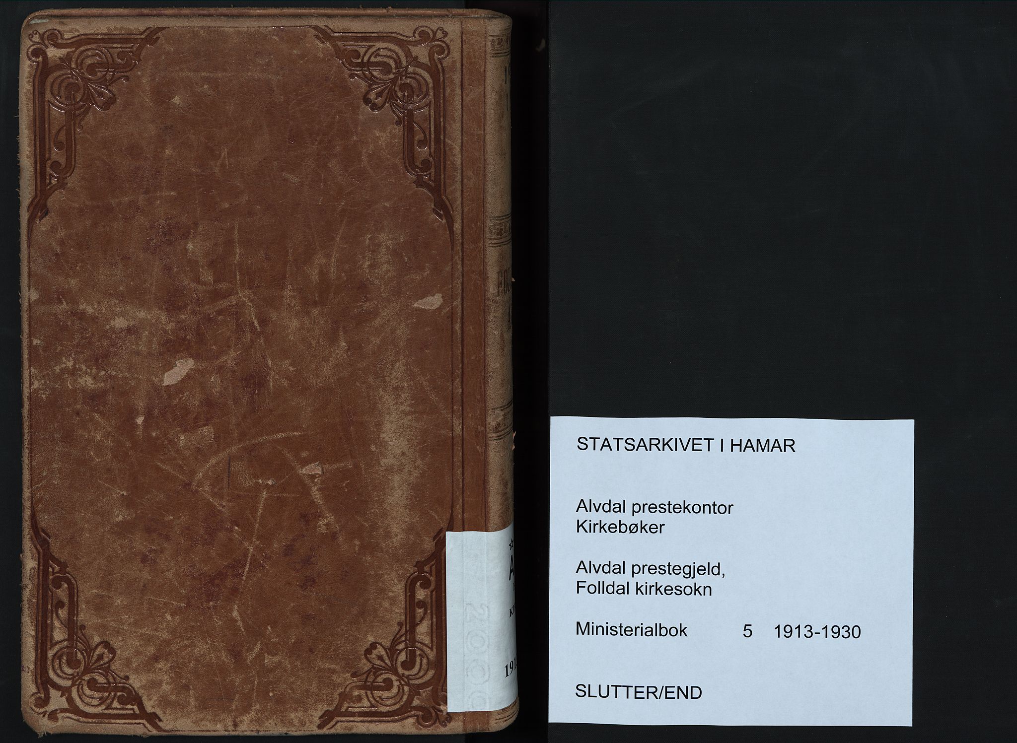 Alvdal prestekontor, AV/SAH-PREST-060/H/Ha/Haa/L0005: Parish register (official) no. 5, 1913-1930