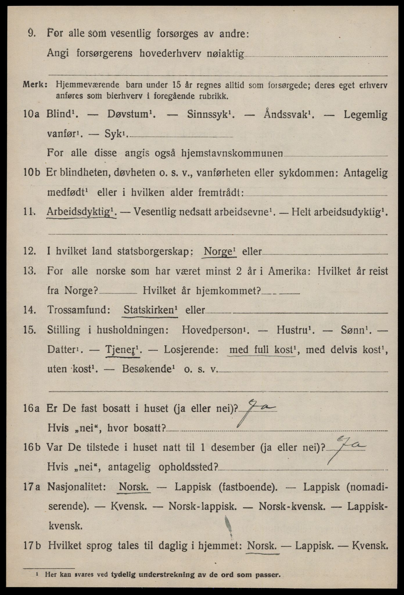 SAT, 1920 census for Røros, 1920, p. 9673