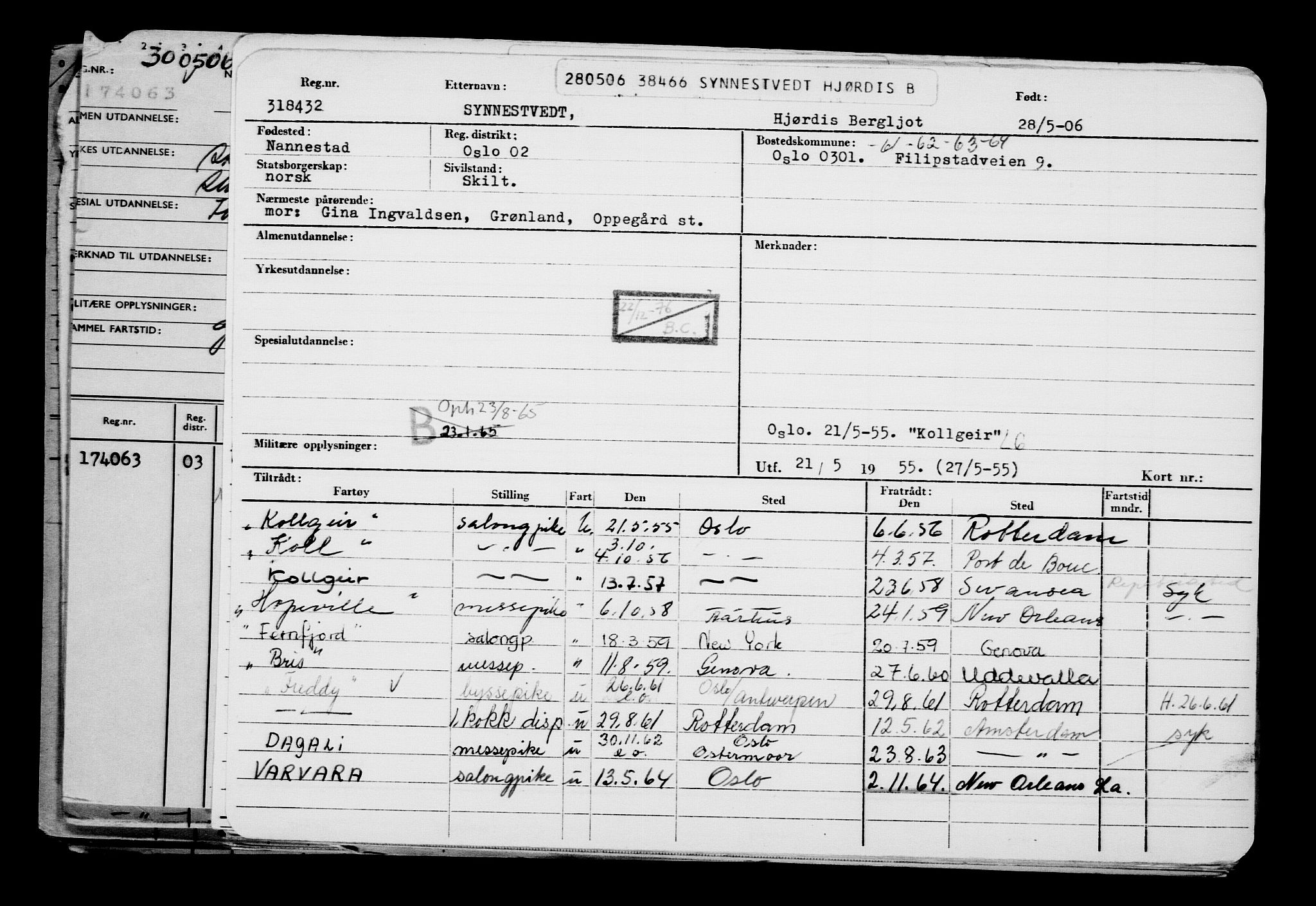 Direktoratet for sjømenn, AV/RA-S-3545/G/Gb/L0065: Hovedkort, 1906, p. 338