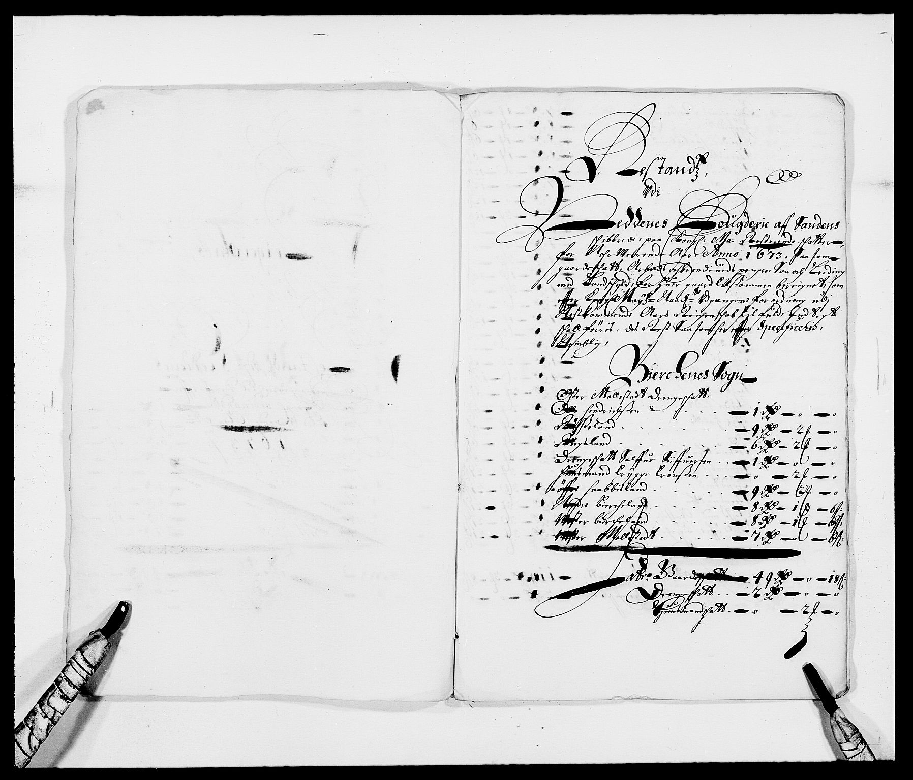 Rentekammeret inntil 1814, Reviderte regnskaper, Fogderegnskap, RA/EA-4092/R39/L2300: Fogderegnskap Nedenes, 1672-1674, p. 220