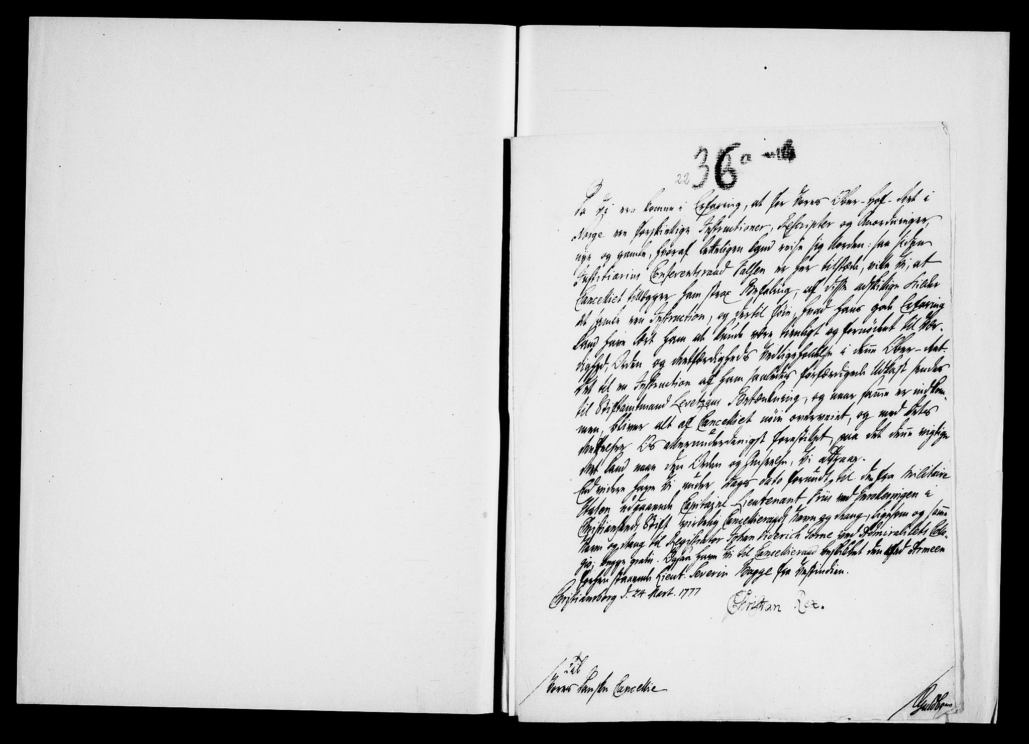 Danske Kanselli, Skapsaker, AV/RA-EA-4061/G/L0017: Tillegg til skapsakene, 1722-1813, p. 199