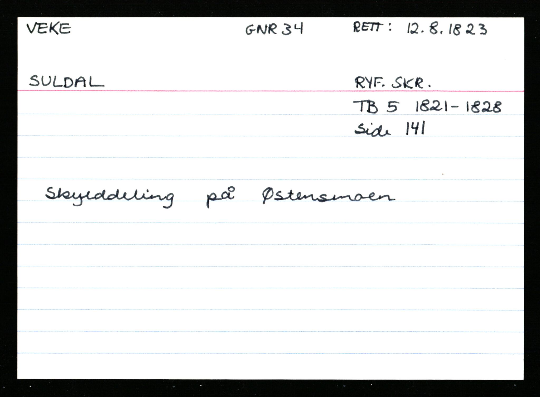 Statsarkivet i Stavanger, AV/SAST-A-101971/03/Y/Ym/L0065: Åstedskort sortert etter gårdsnavn: Vatland - Vervig, 1600-1950, p. 432