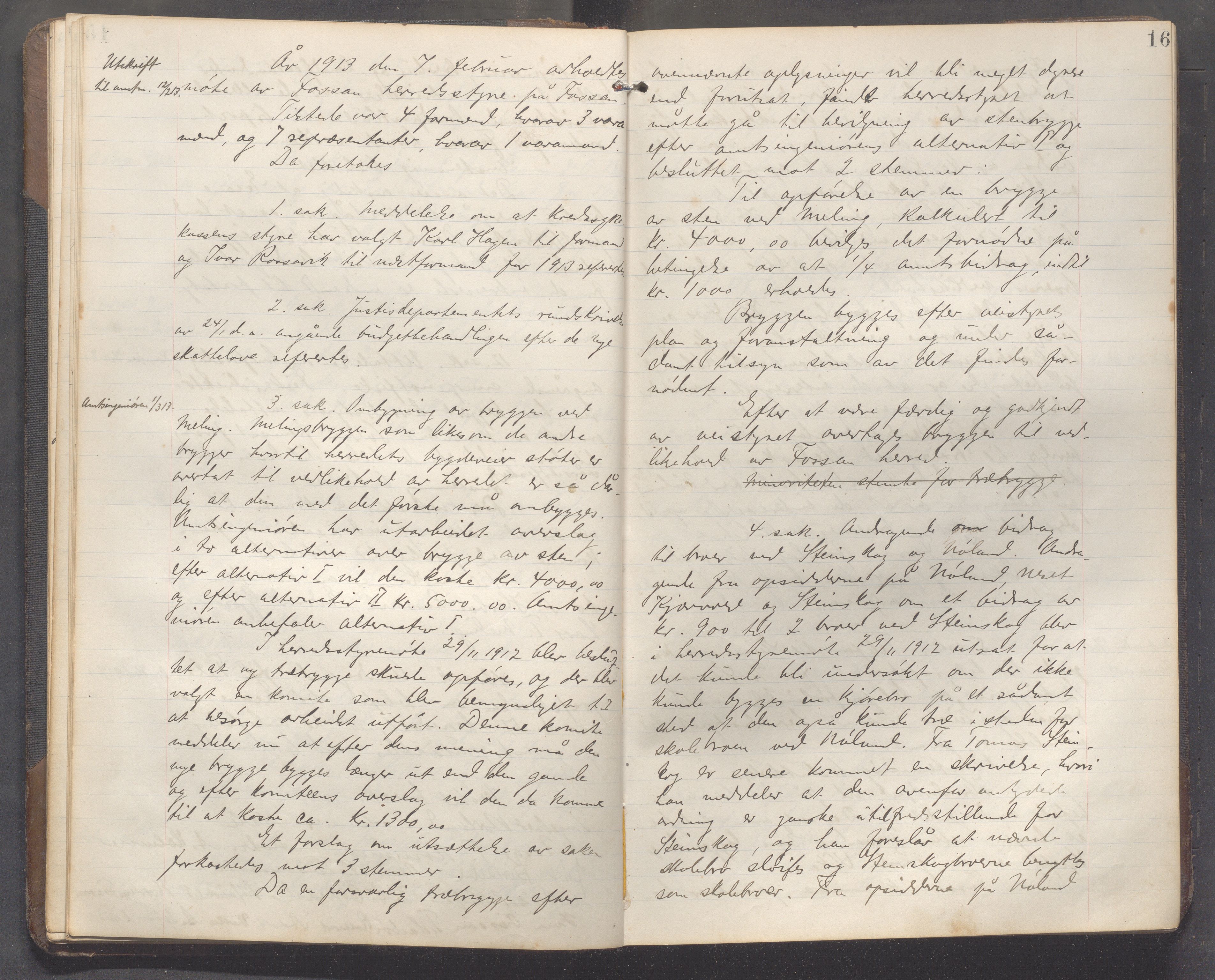 Forsand kommune - Formannskapet / Rådmannskontoret, IKAR/K-101601/A/Aa/Aaa/L0003: Møtebok, 1912-1922, p. 16