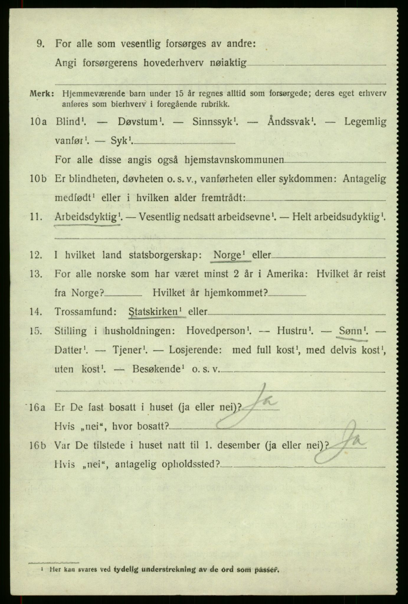 SAB, 1920 census for Luster, 1920, p. 2965