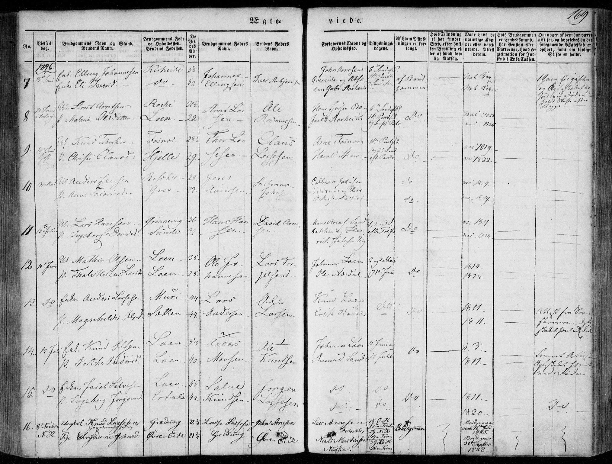 Stryn Sokneprestembete, AV/SAB-A-82501: Parish register (official) no. A 2, 1844-1861, p. 169