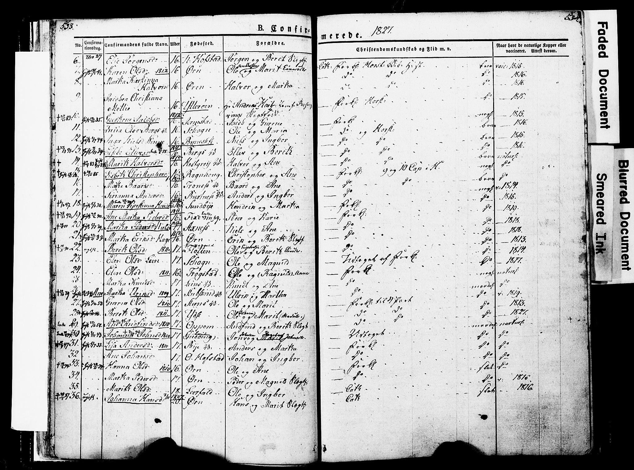 Ministerialprotokoller, klokkerbøker og fødselsregistre - Nord-Trøndelag, AV/SAT-A-1458/723/L0243: Parish register (official) no. 723A12, 1822-1851, p. 533-534