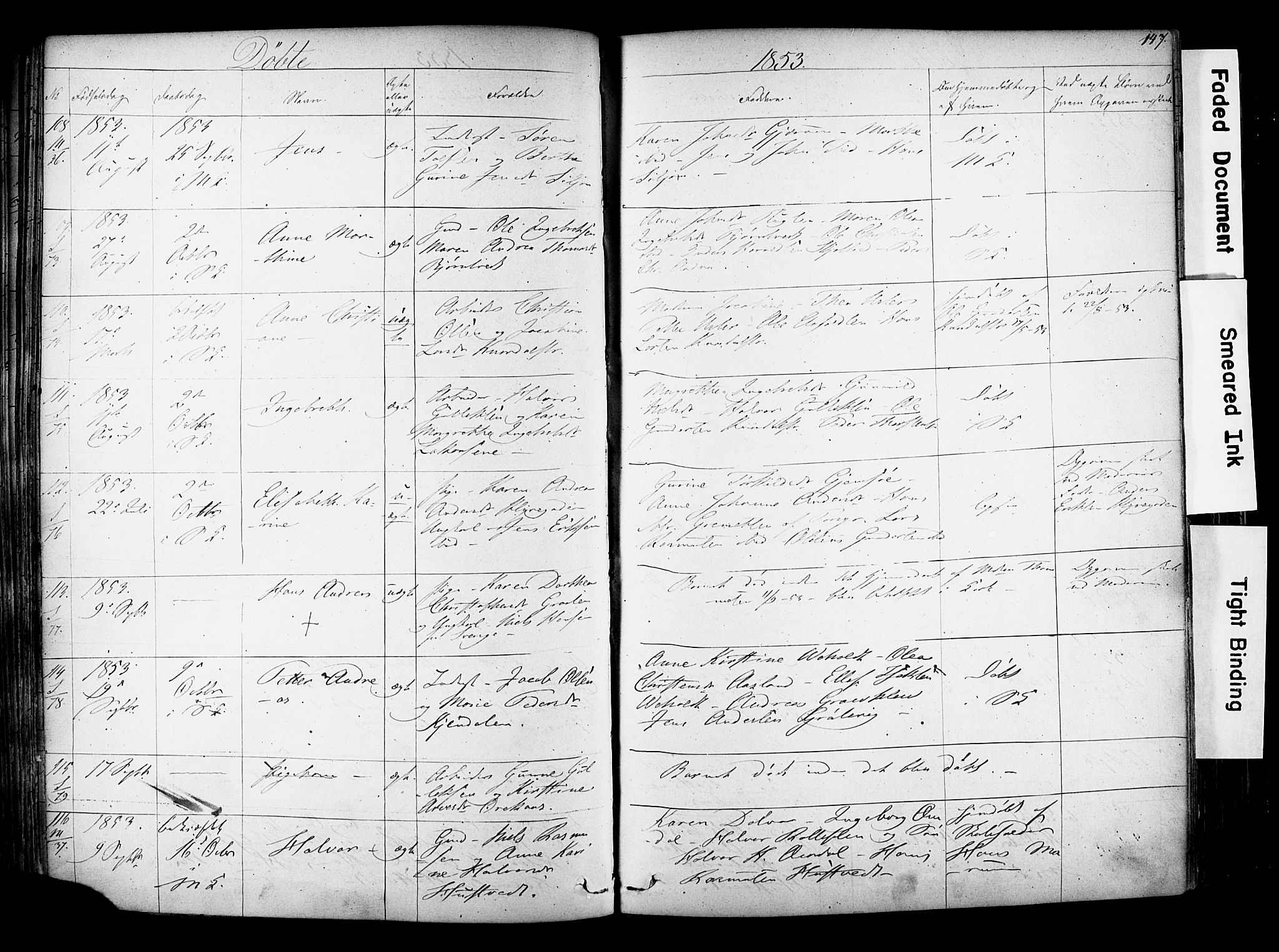 Solum kirkebøker, SAKO/A-306/F/Fa/L0006: Parish register (official) no. I 6, 1844-1855, p. 147