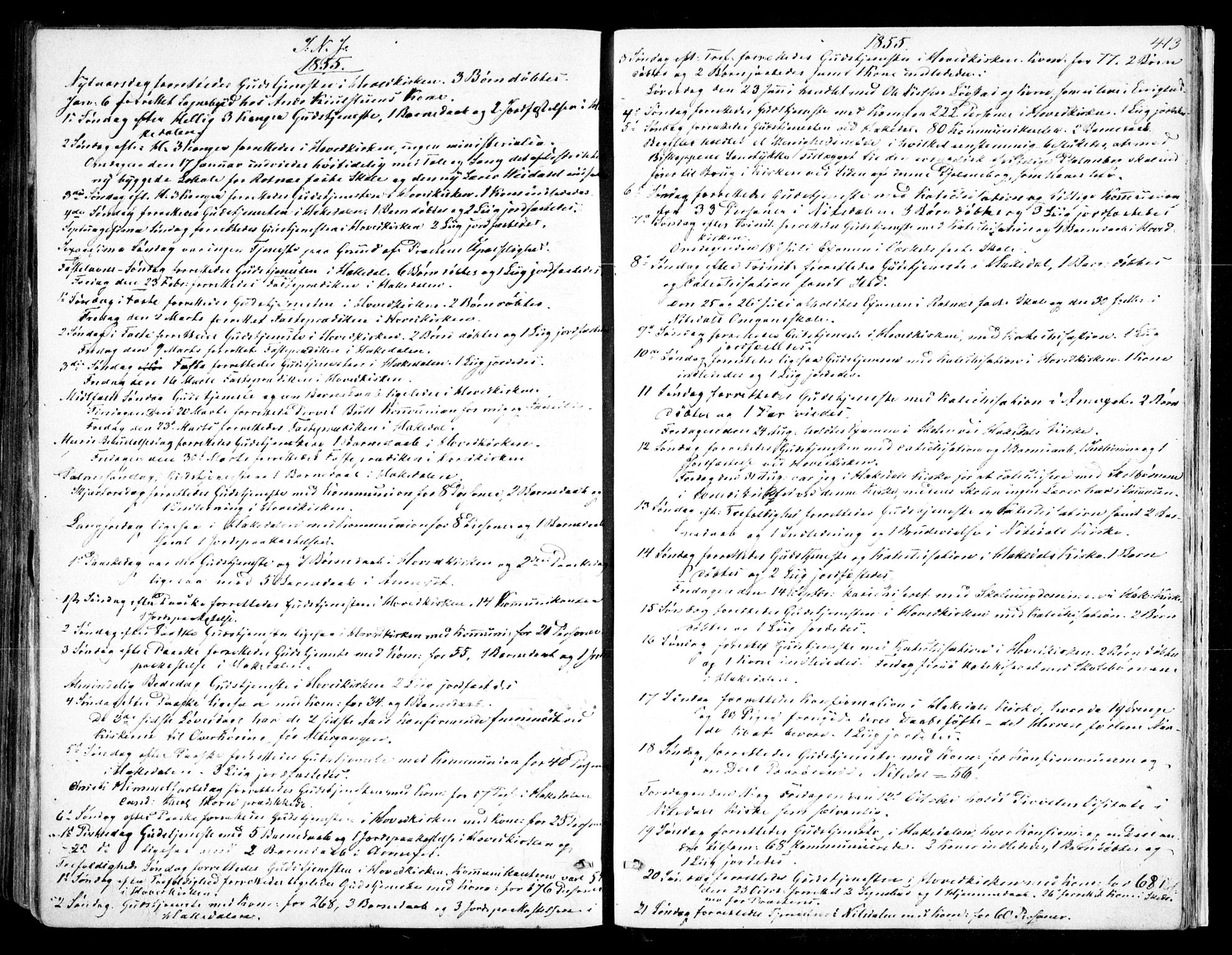 Nittedal prestekontor Kirkebøker, SAO/A-10365a/F/Fa/L0005: Parish register (official) no. I 5, 1850-1862, p. 413