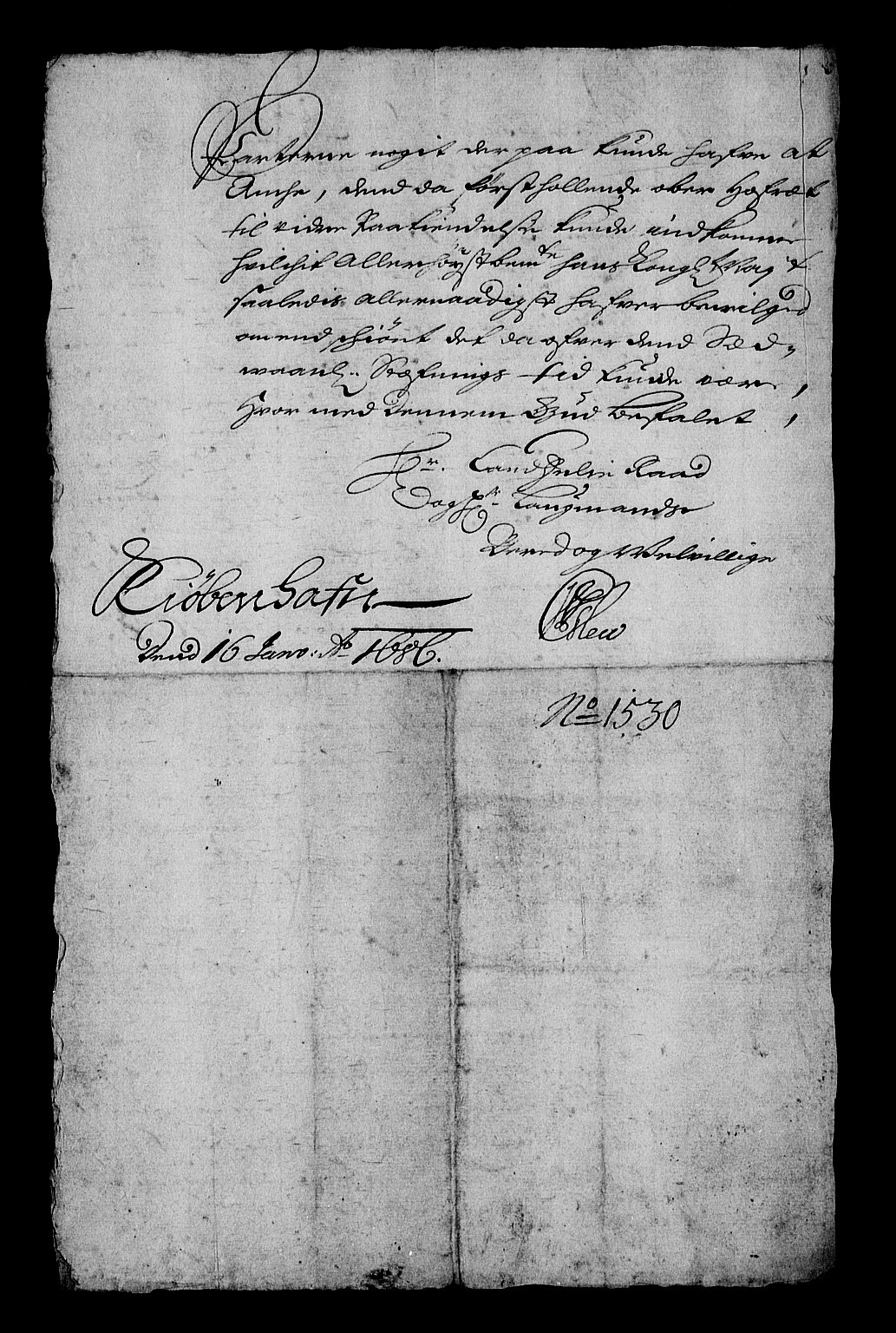 Stattholderembetet 1572-1771, RA/EA-2870/Af/L0002: Avskrifter av vedlegg til originale supplikker, nummerert i samsvar med supplikkbøkene, 1687-1689, p. 118