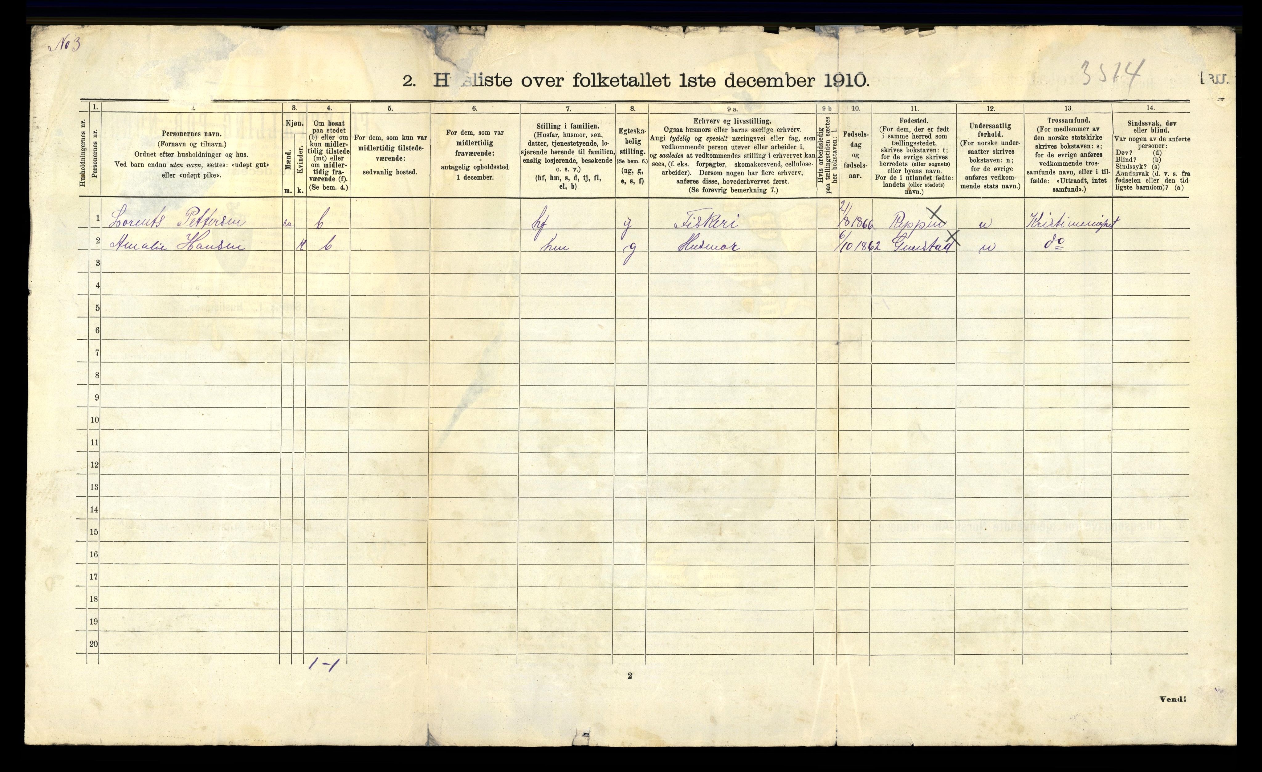 RA, 1910 census for Leka, 1910, p. 417