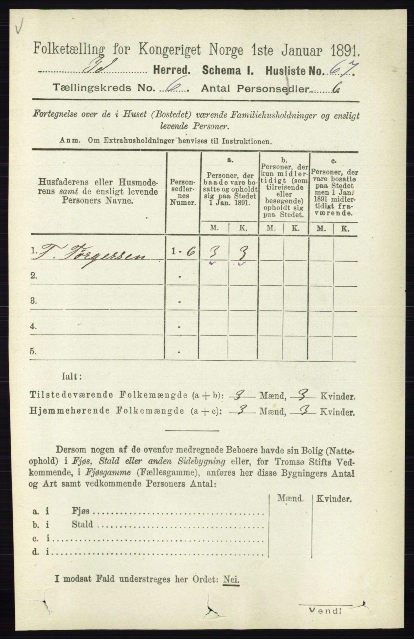 RA, 1891 census for 0117 Idd, 1891, p. 3569