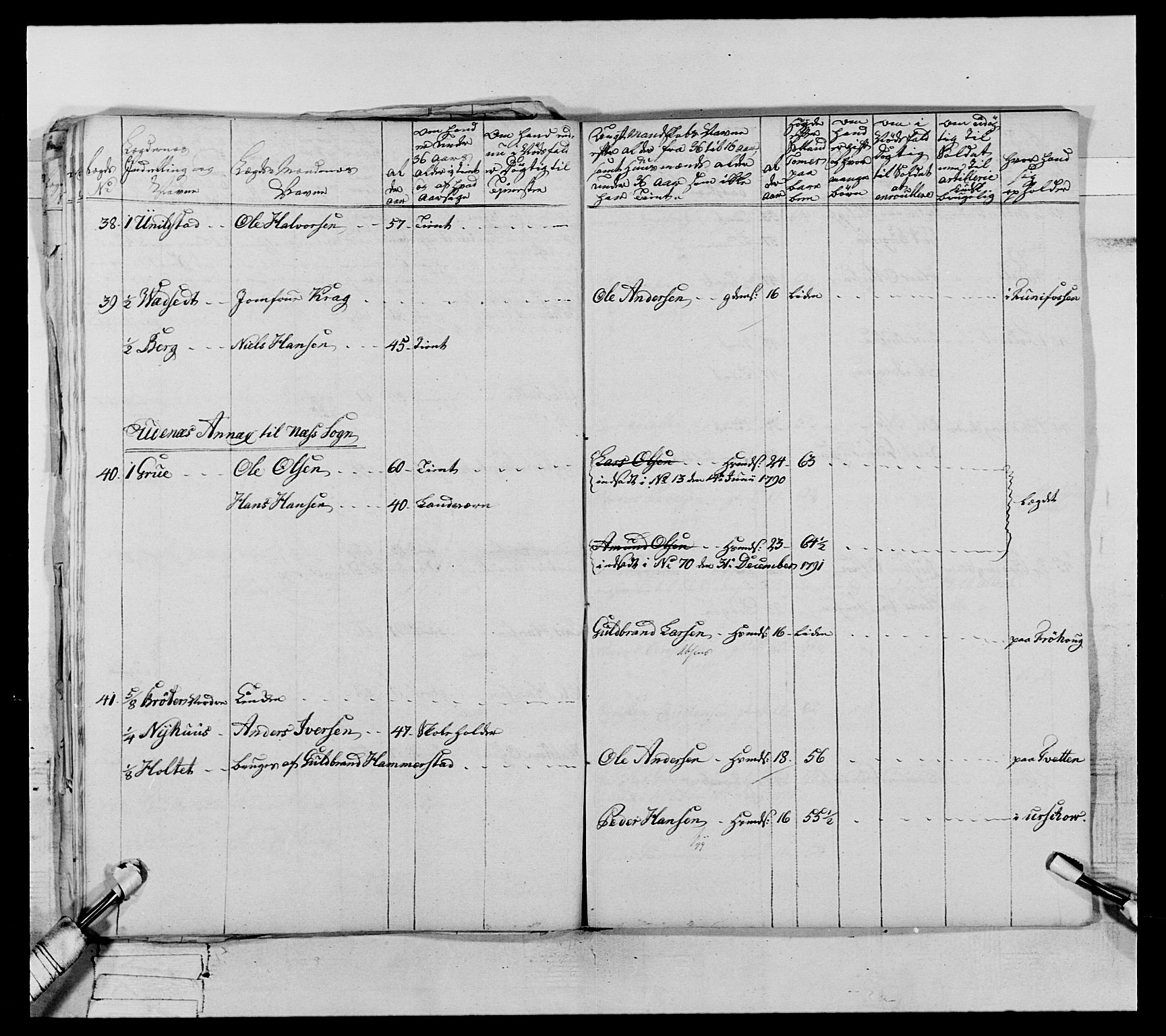 Generalitets- og kommissariatskollegiet, Det kongelige norske kommissariatskollegium, AV/RA-EA-5420/E/Eh/L0067: Opplandske nasjonale infanteriregiment, 1789-1797, p. 523