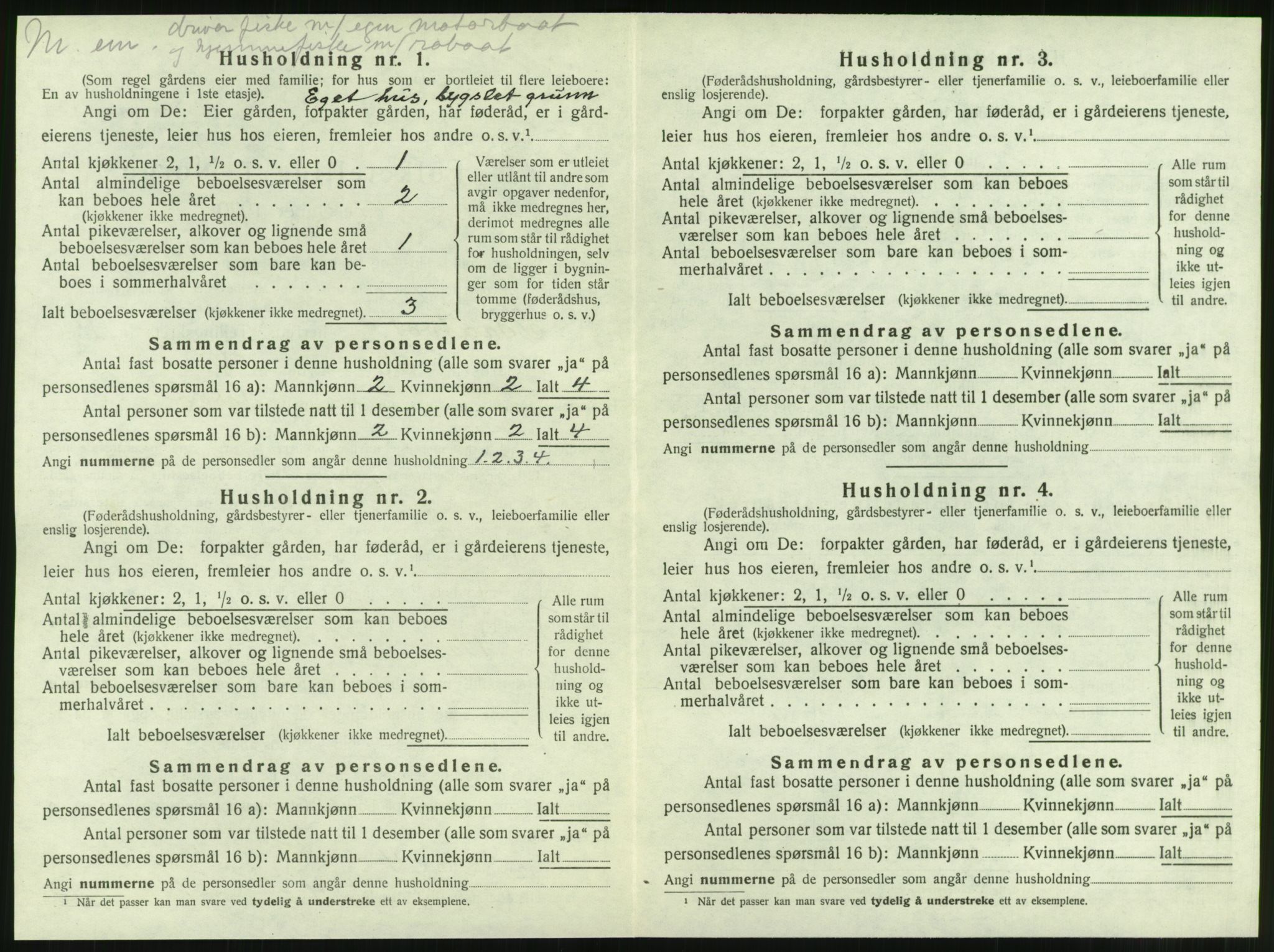 SAT, 1920 census for Brattvær, 1920, p. 55