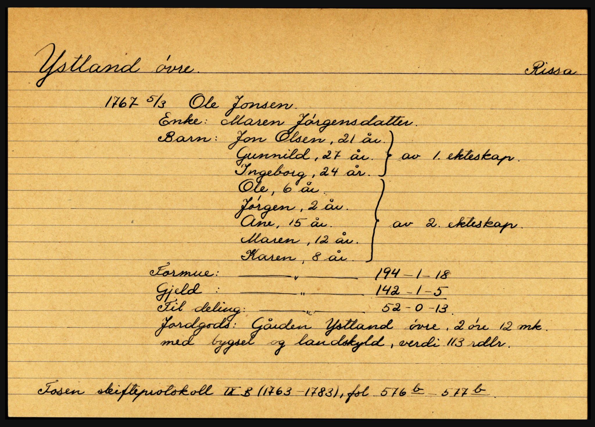 Fosen sorenskriveri, AV/SAT-A-1107/1/3, 1681-1823, p. 7091