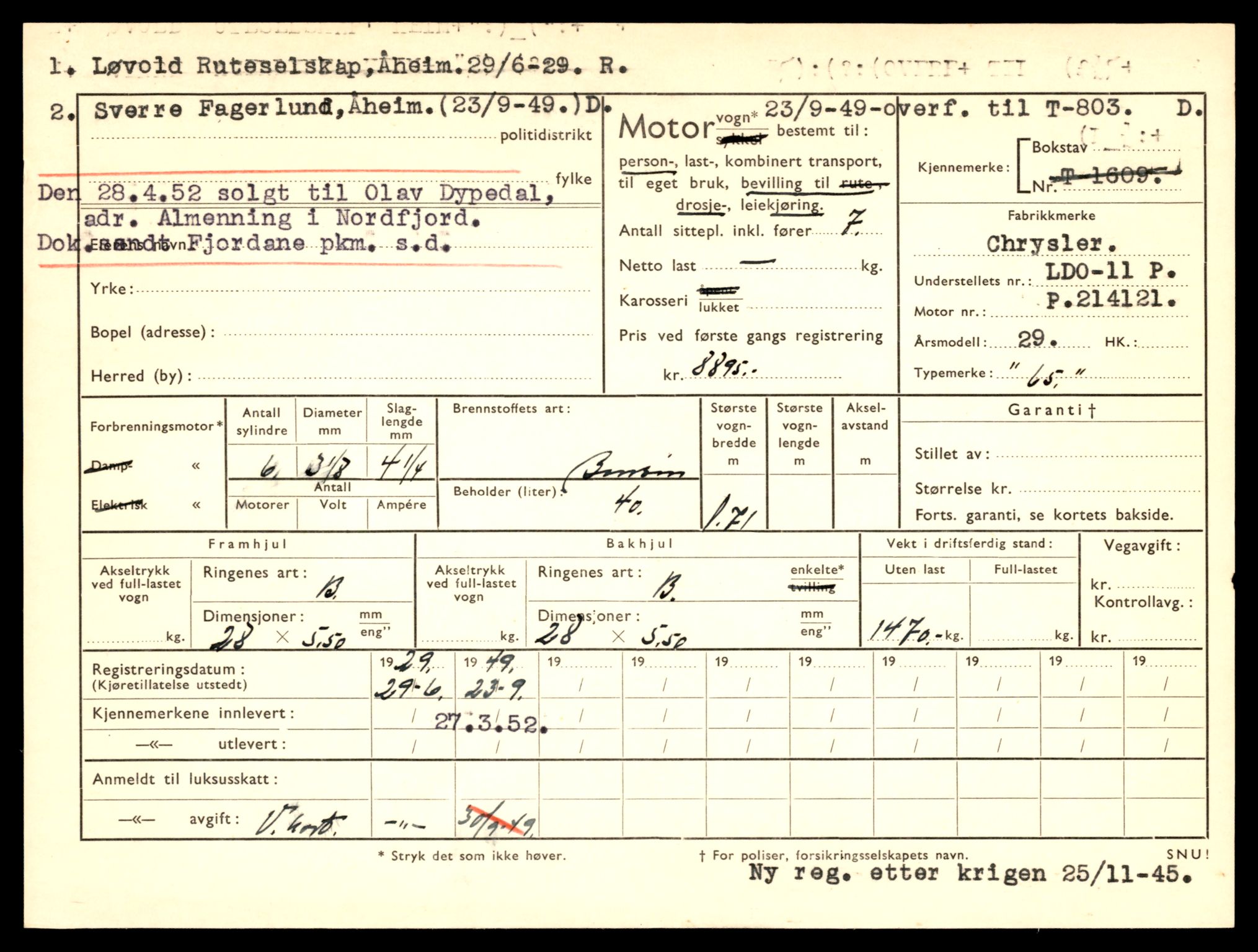 Møre og Romsdal vegkontor - Ålesund trafikkstasjon, AV/SAT-A-4099/F/Fe/L0008: Registreringskort for kjøretøy T 747 - T 894, 1927-1998, p. 1640