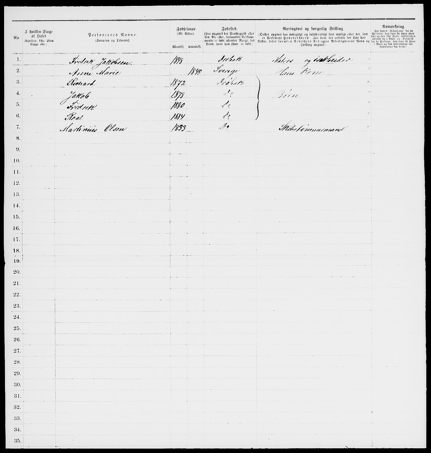 RA, 1885 census for 0203 Drøbak, 1885, p. 81