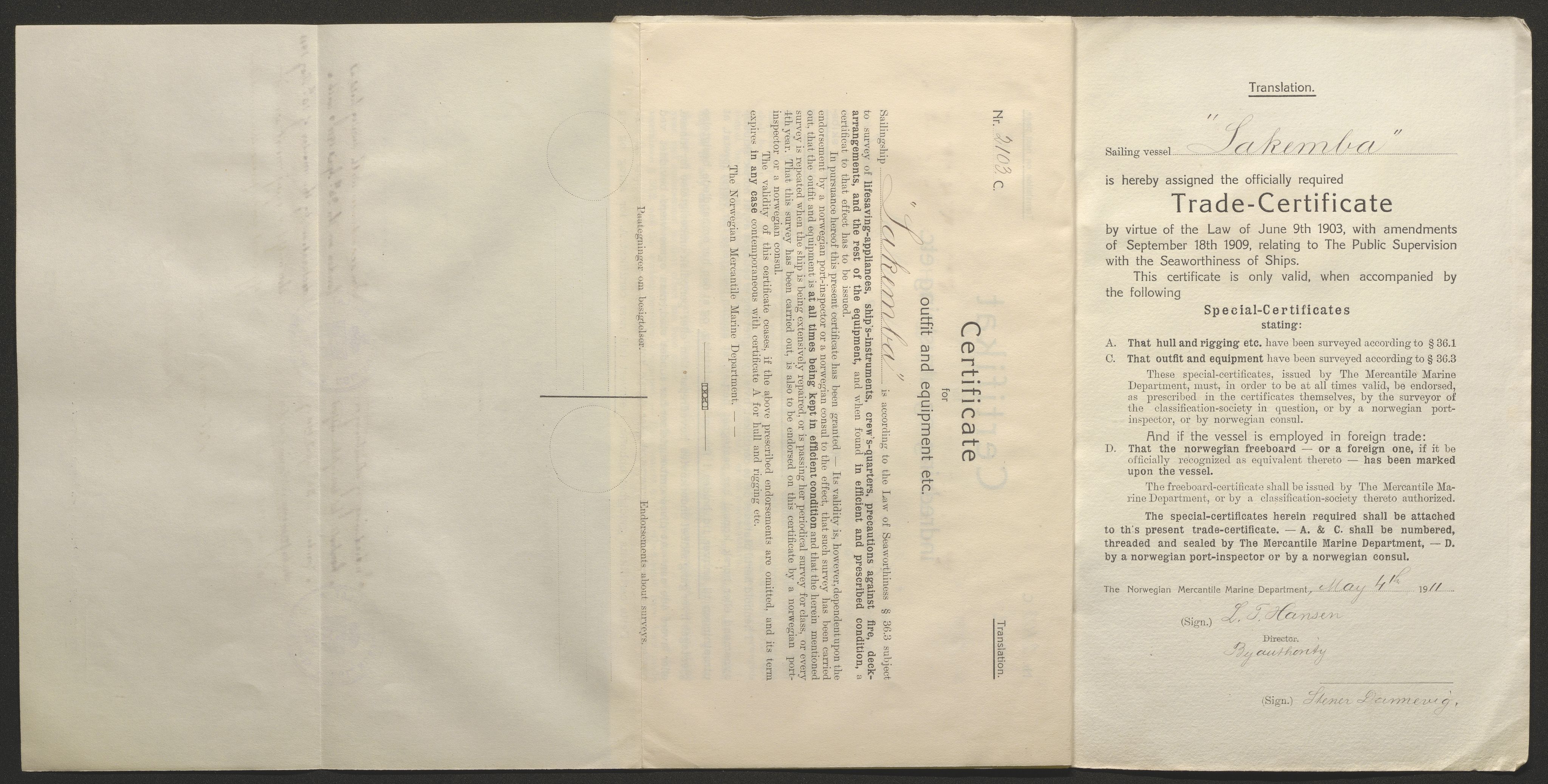 Sjøfartsdirektoratet med forløpere, skipsmapper slettede skip, AV/RA-S-4998/F/Fa/L0638: --, 1866-1933, p. 12