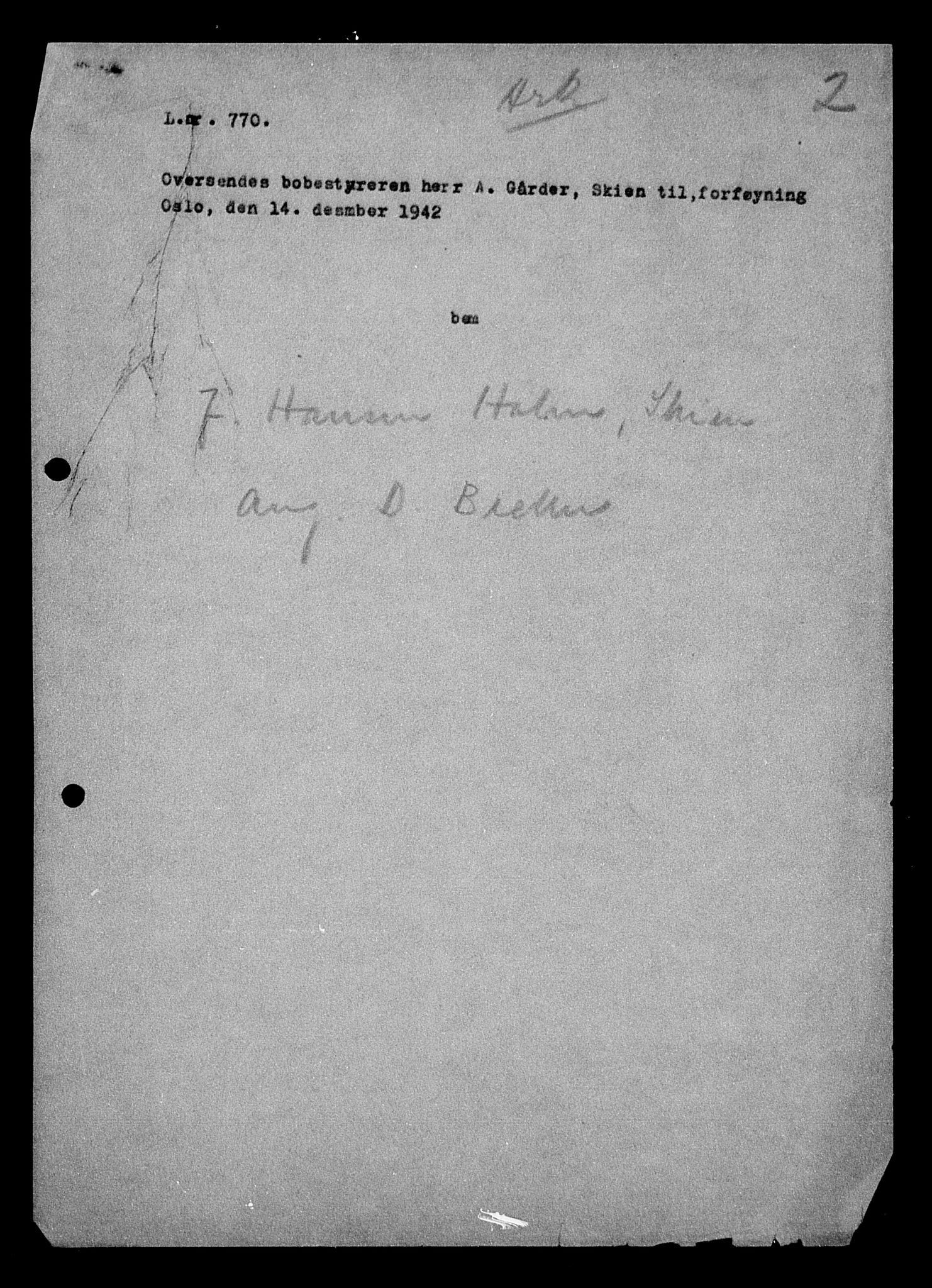 Justisdepartementet, Tilbakeføringskontoret for inndratte formuer, AV/RA-S-1564/H/Hc/Hcd/L0990: --, 1945-1947, p. 49