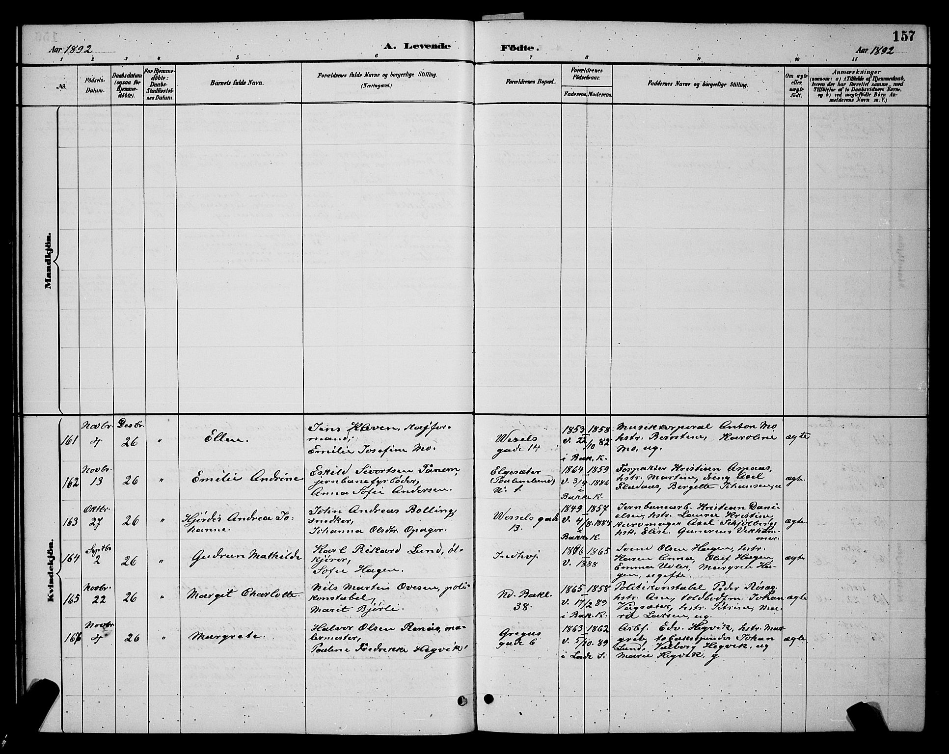 Ministerialprotokoller, klokkerbøker og fødselsregistre - Sør-Trøndelag, AV/SAT-A-1456/604/L0222: Parish register (copy) no. 604C05, 1886-1895, p. 157