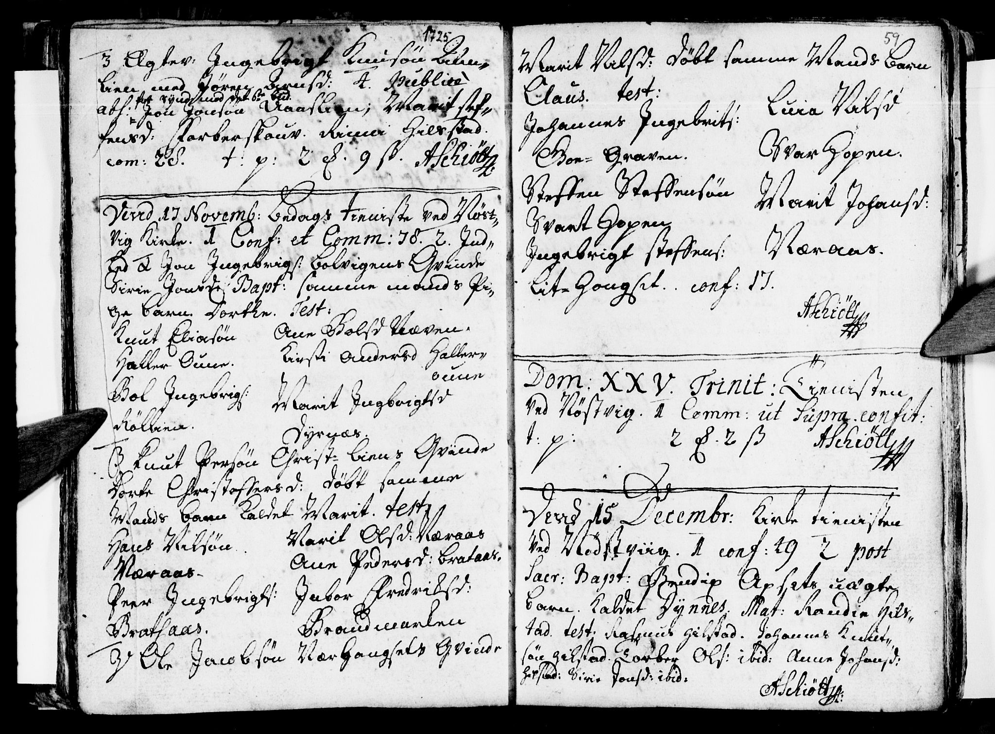 Ministerialprotokoller, klokkerbøker og fødselsregistre - Nordland, AV/SAT-A-1459/814/L0221: Parish register (official) no. 814A02, 1718-1762, p. 59