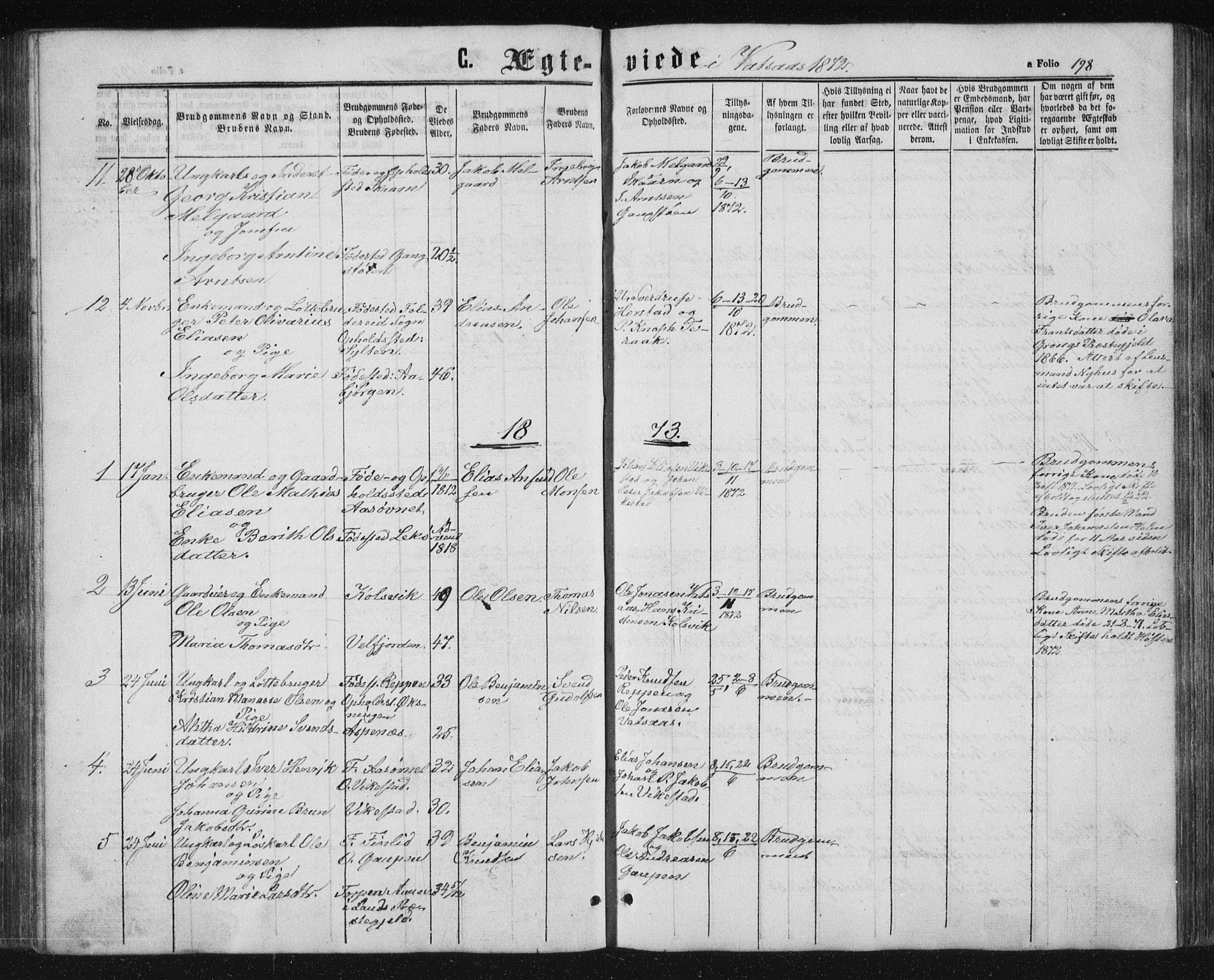 Ministerialprotokoller, klokkerbøker og fødselsregistre - Nordland, AV/SAT-A-1459/810/L0158: Parish register (copy) no. 810C02 /1, 1863-1883, p. 198