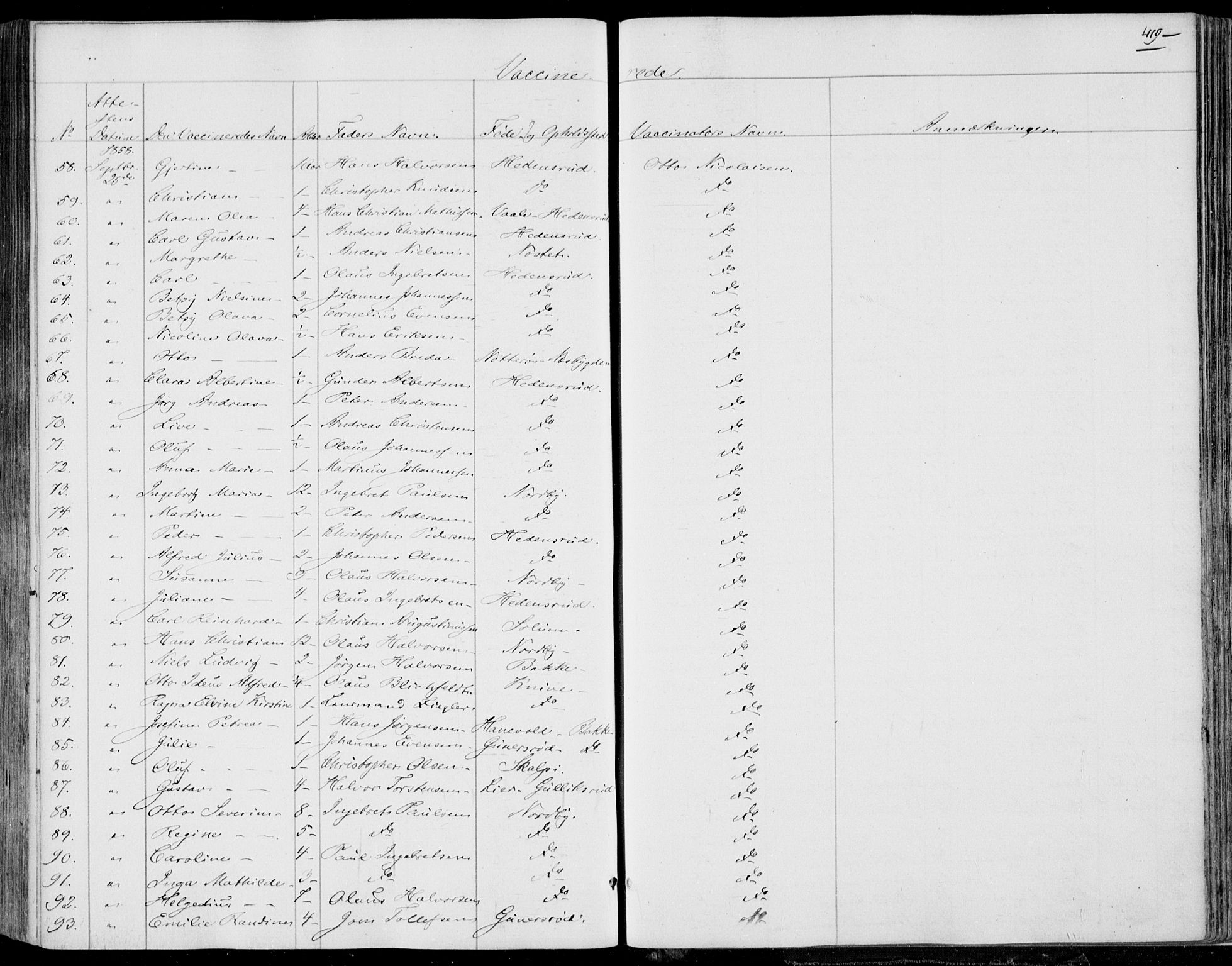 Skoger kirkebøker, AV/SAKO-A-59/F/Fa/L0003: Parish register (official) no. I 3, 1842-1861, p. 419