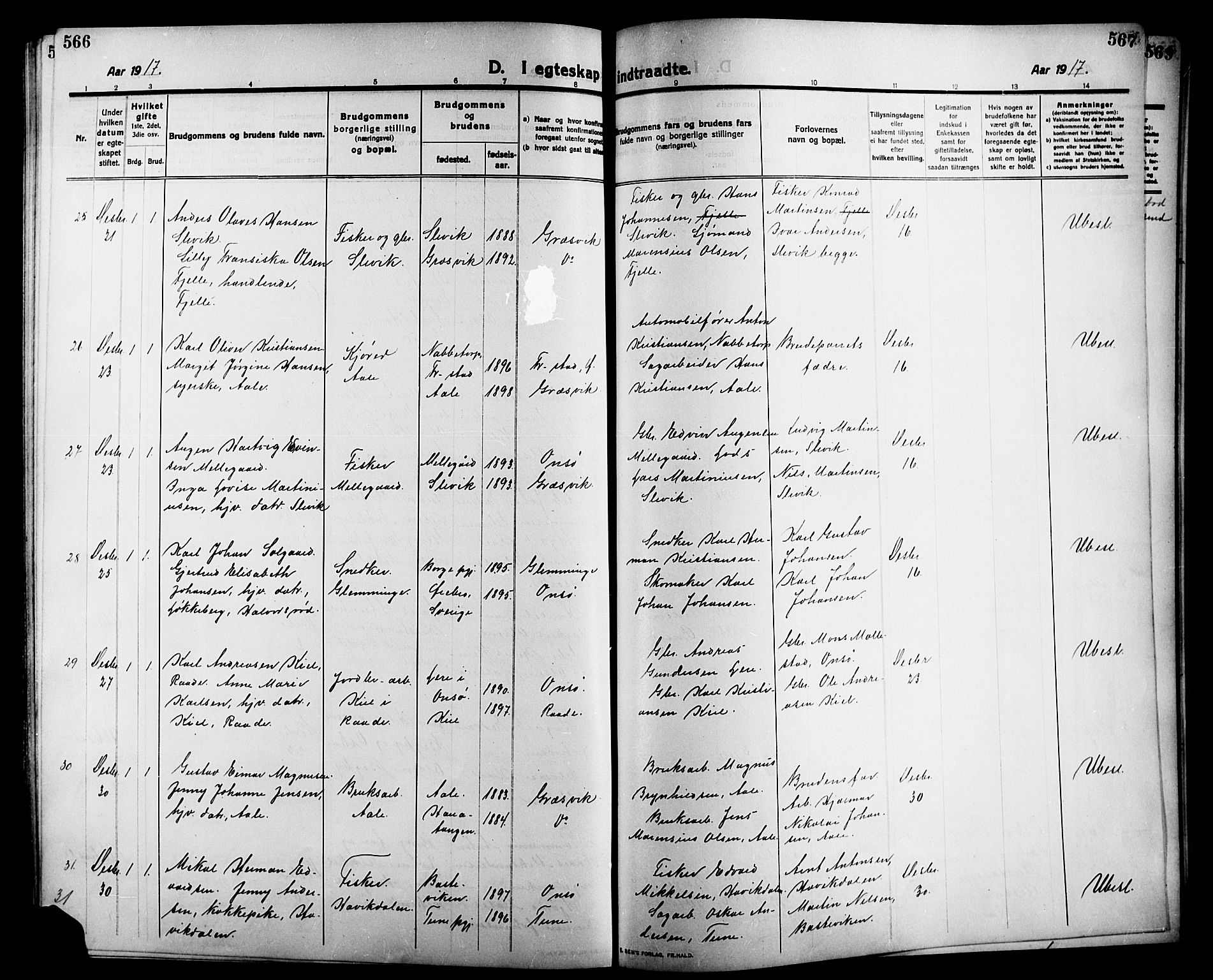 Onsøy prestekontor Kirkebøker, AV/SAO-A-10914/G/Ga/L0003: Parish register (copy) no. I 3, 1910-1926, p. 566-567