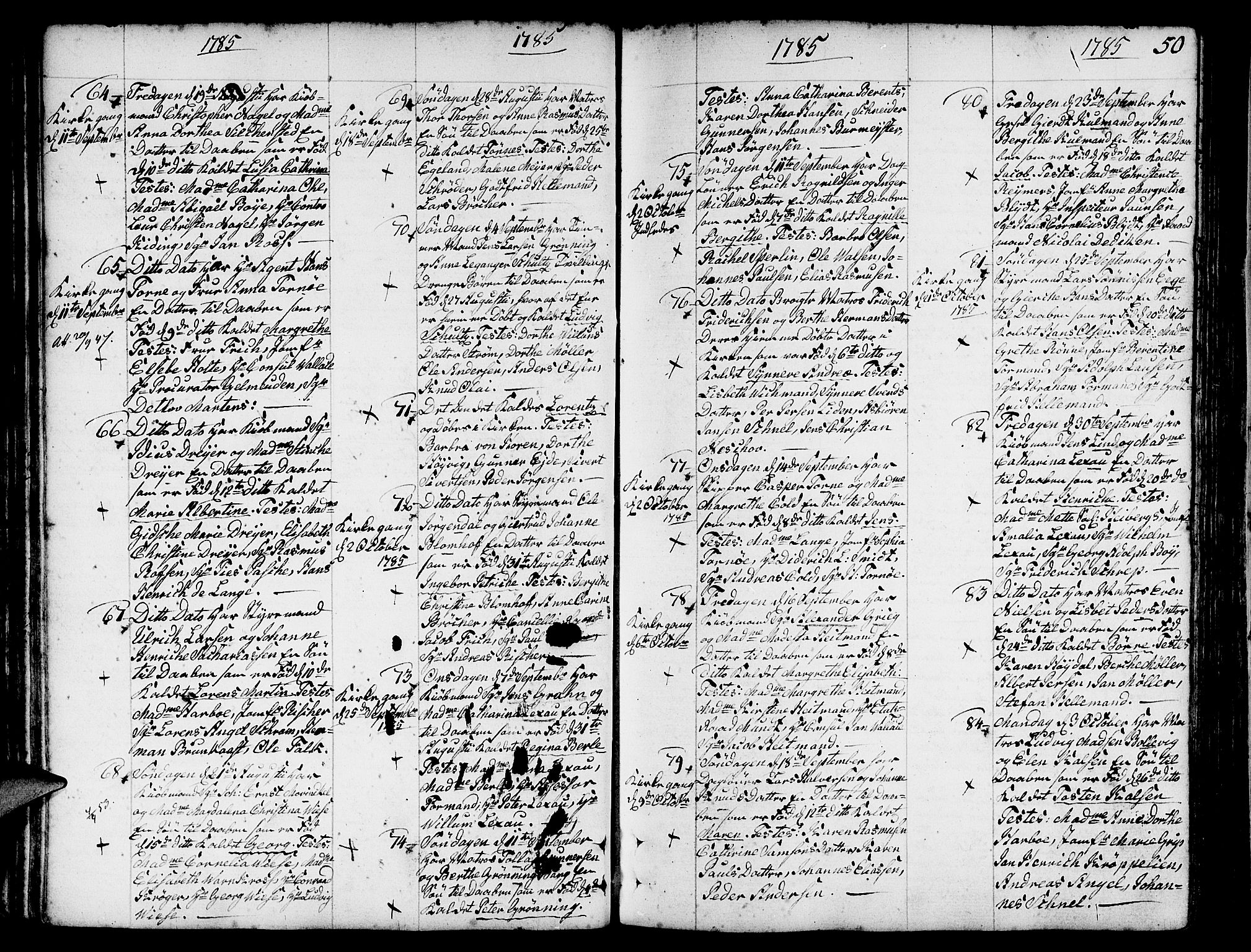 Nykirken Sokneprestembete, AV/SAB-A-77101/H/Haa/L0005: Parish register (official) no. A 5, 1775-1808, p. 50