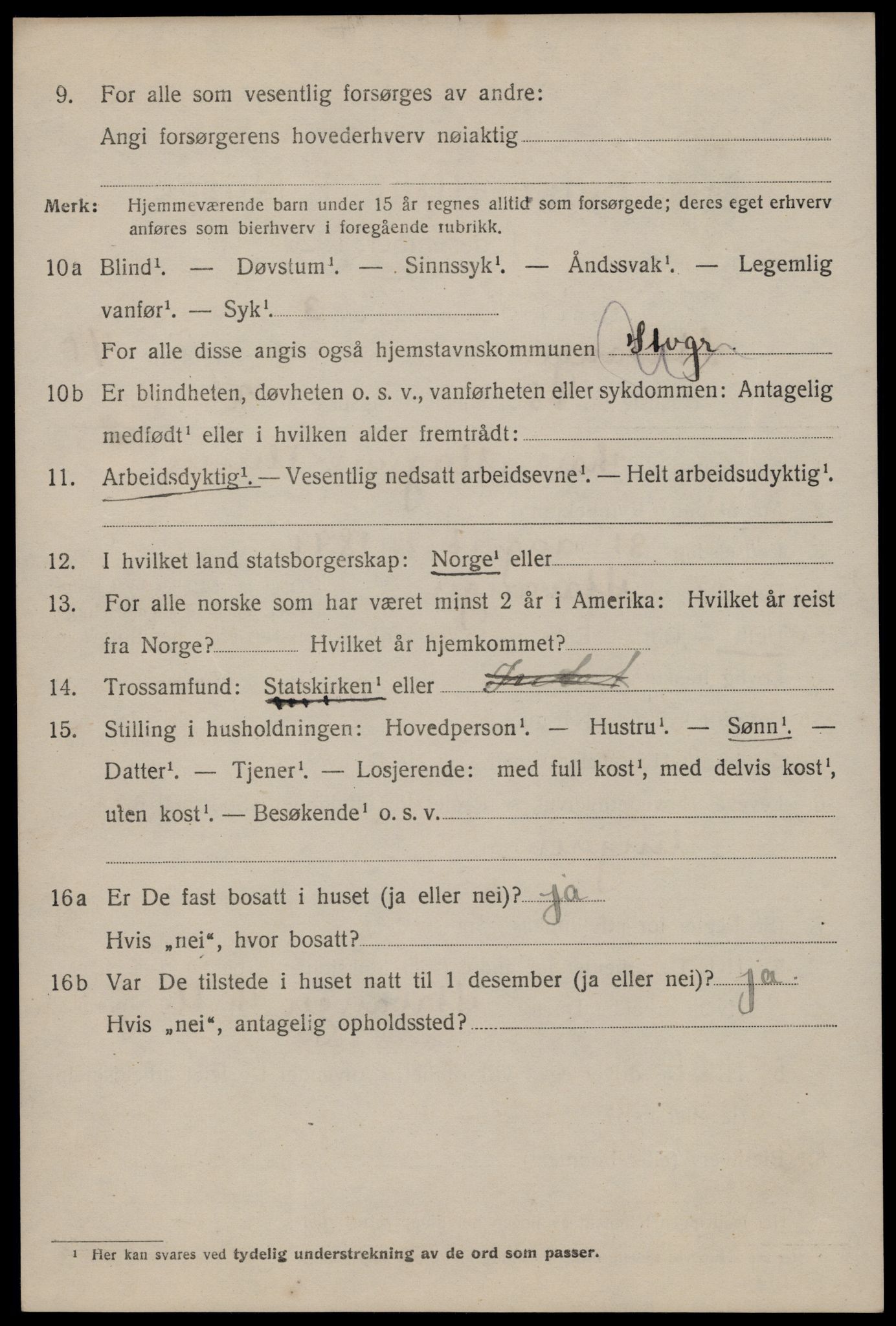 SAST, 1920 census for Stavanger, 1920, p. 103117