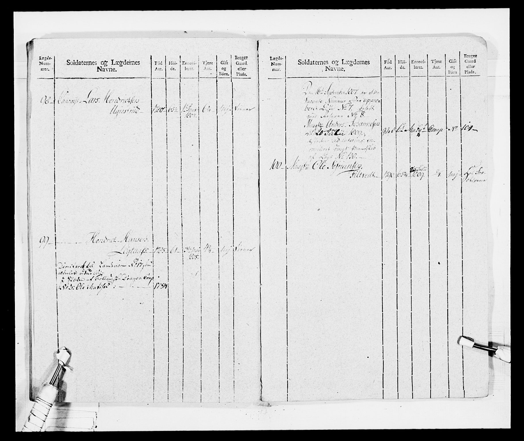 Generalitets- og kommissariatskollegiet, Det kongelige norske kommissariatskollegium, AV/RA-EA-5420/E/Eh/L0034: Nordafjelske gevorbne infanteriregiment, 1810, p. 201