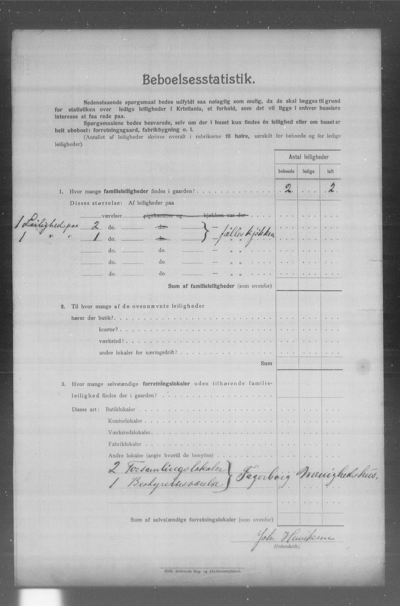 OBA, Municipal Census 1904 for Kristiania, 1904, p. 19092