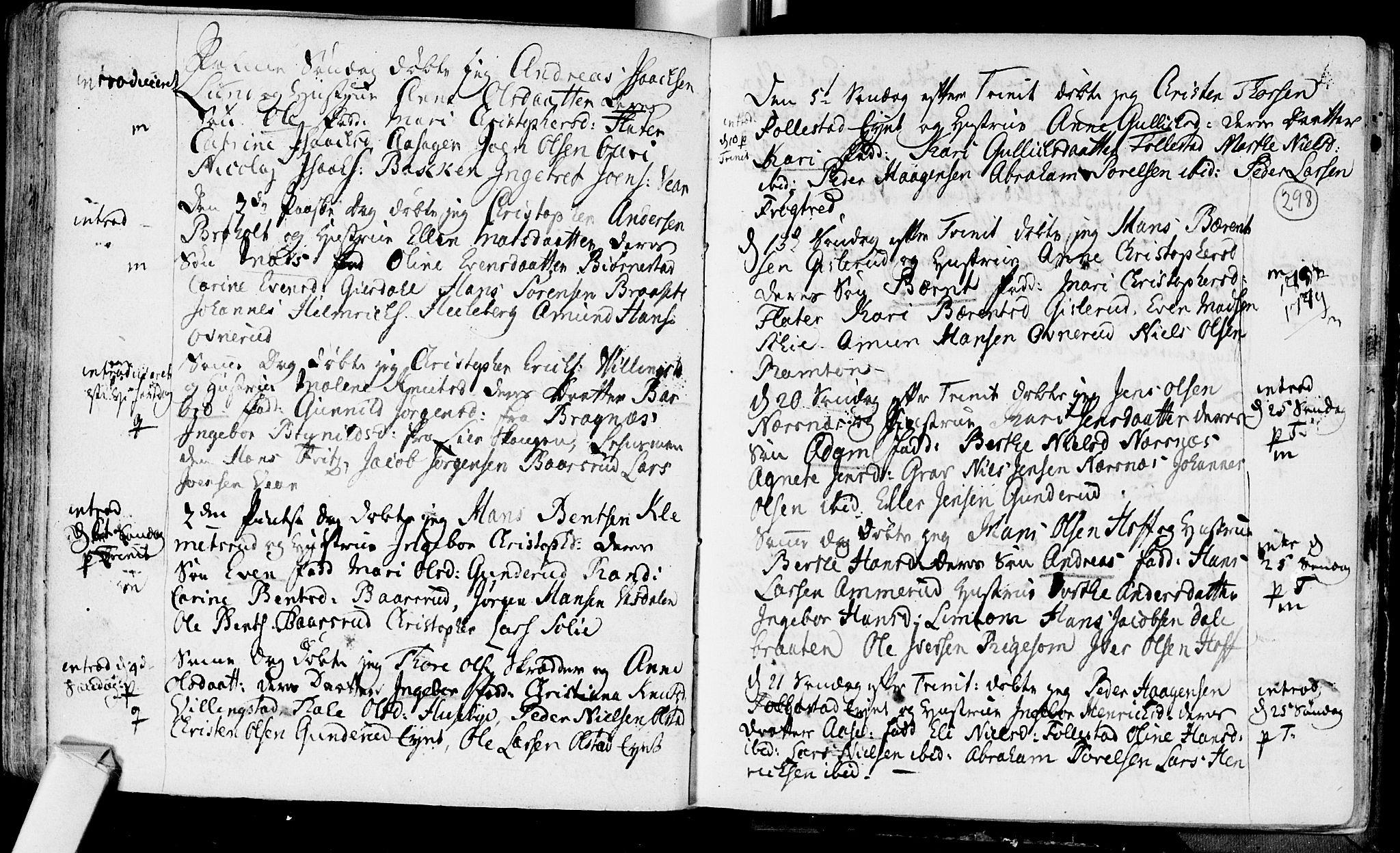 Røyken kirkebøker, SAKO/A-241/F/Fa/L0002: Parish register (official) no. 2, 1731-1782, p. 298
