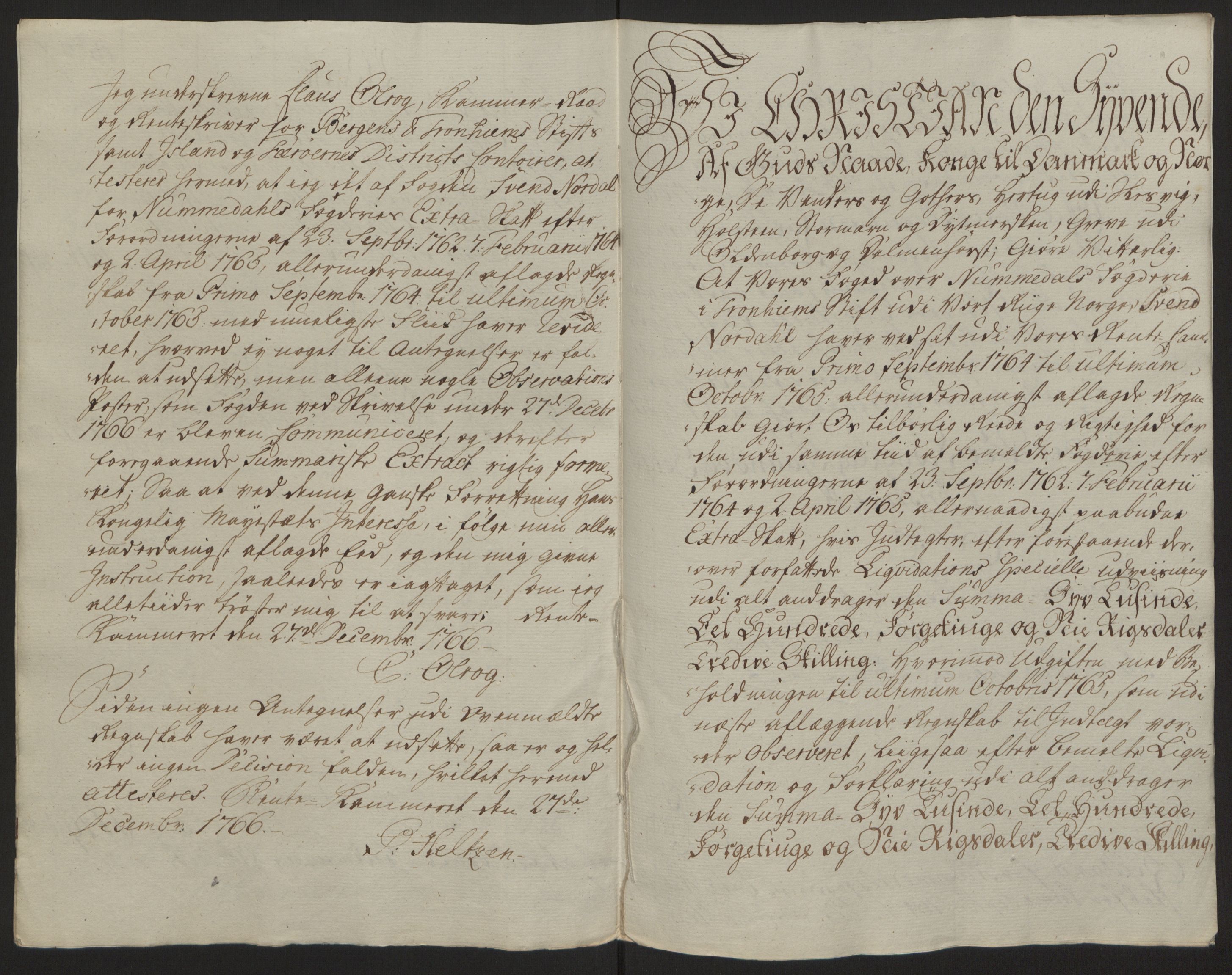 Rentekammeret inntil 1814, Reviderte regnskaper, Fogderegnskap, RA/EA-4092/R64/L4502: Ekstraskatten Namdal, 1762-1772, p. 199