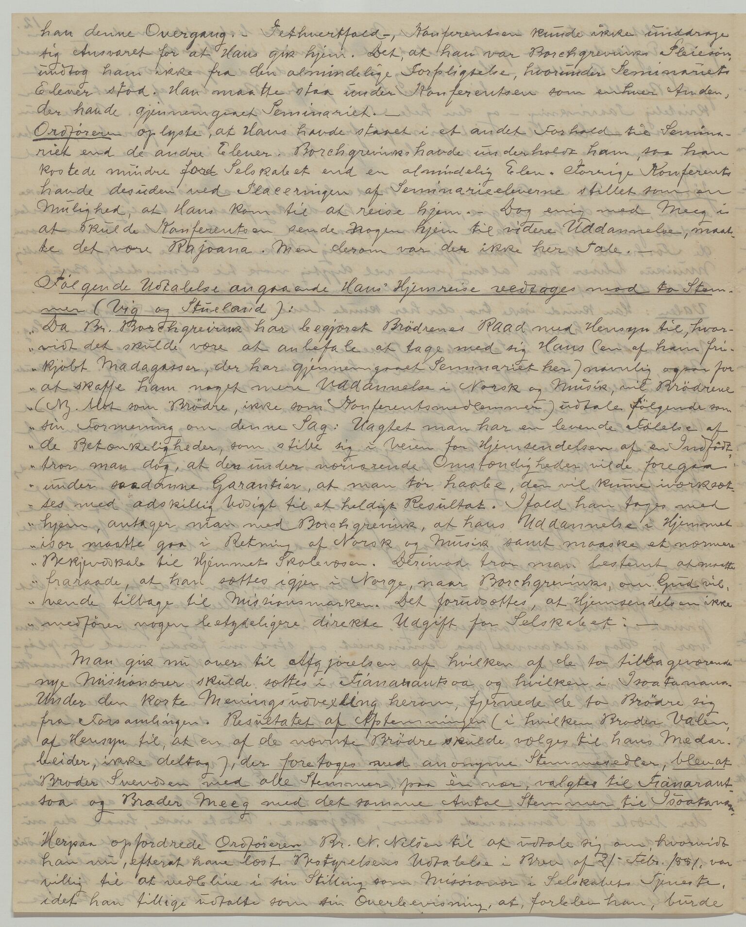 Det Norske Misjonsselskap - hovedadministrasjonen, VID/MA-A-1045/D/Da/Daa/L0035/0012: Konferansereferat og årsberetninger / Konferansereferat fra Madagaskar Innland., 1881