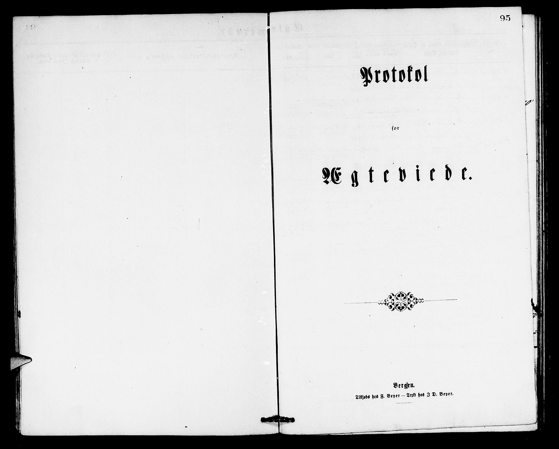 Haus sokneprestembete, AV/SAB-A-75601/H/Hab: Parish register (copy) no. B 1, 1869-1878, p. 95