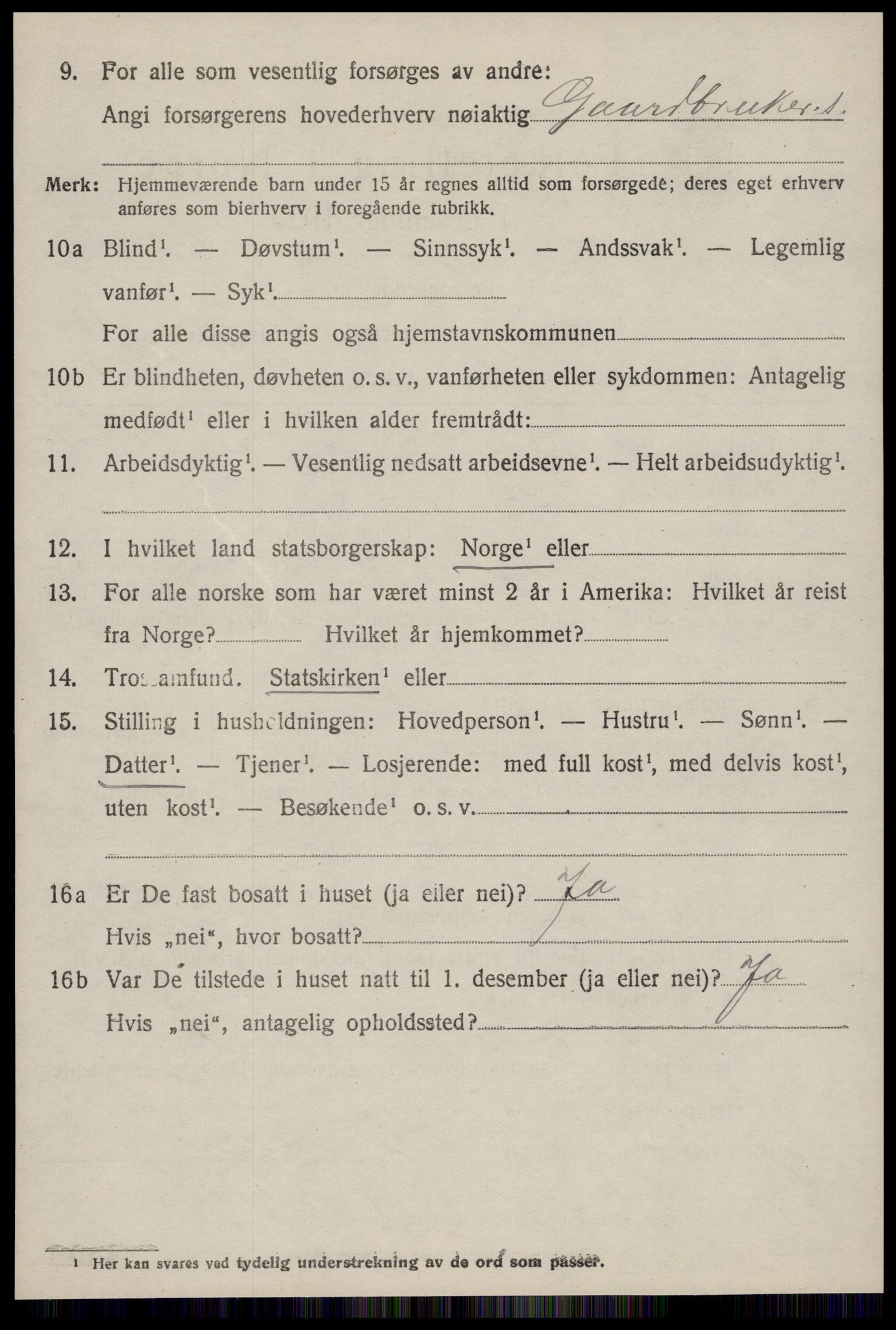 SAT, 1920 census for Aukra, 1920, p. 6944