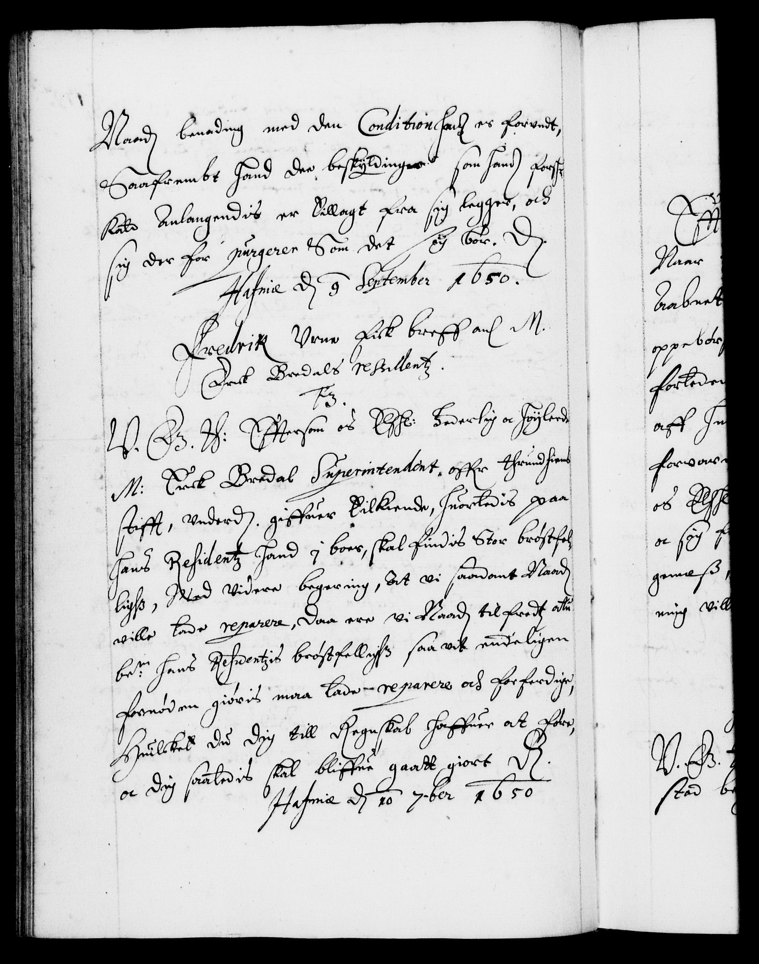 Danske Kanselli 1572-1799, AV/RA-EA-3023/F/Fc/Fca/Fcab/L0008: Norske tegnelser (mikrofilm), 1648-1652, p. 178b